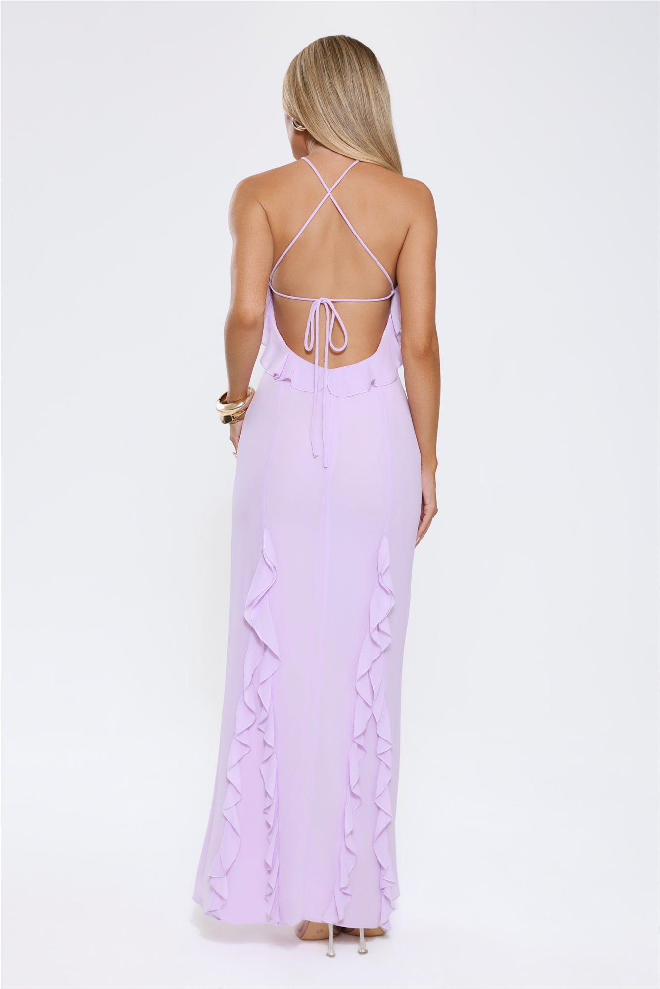 Vestido longo Showstopper Nights — Lilás