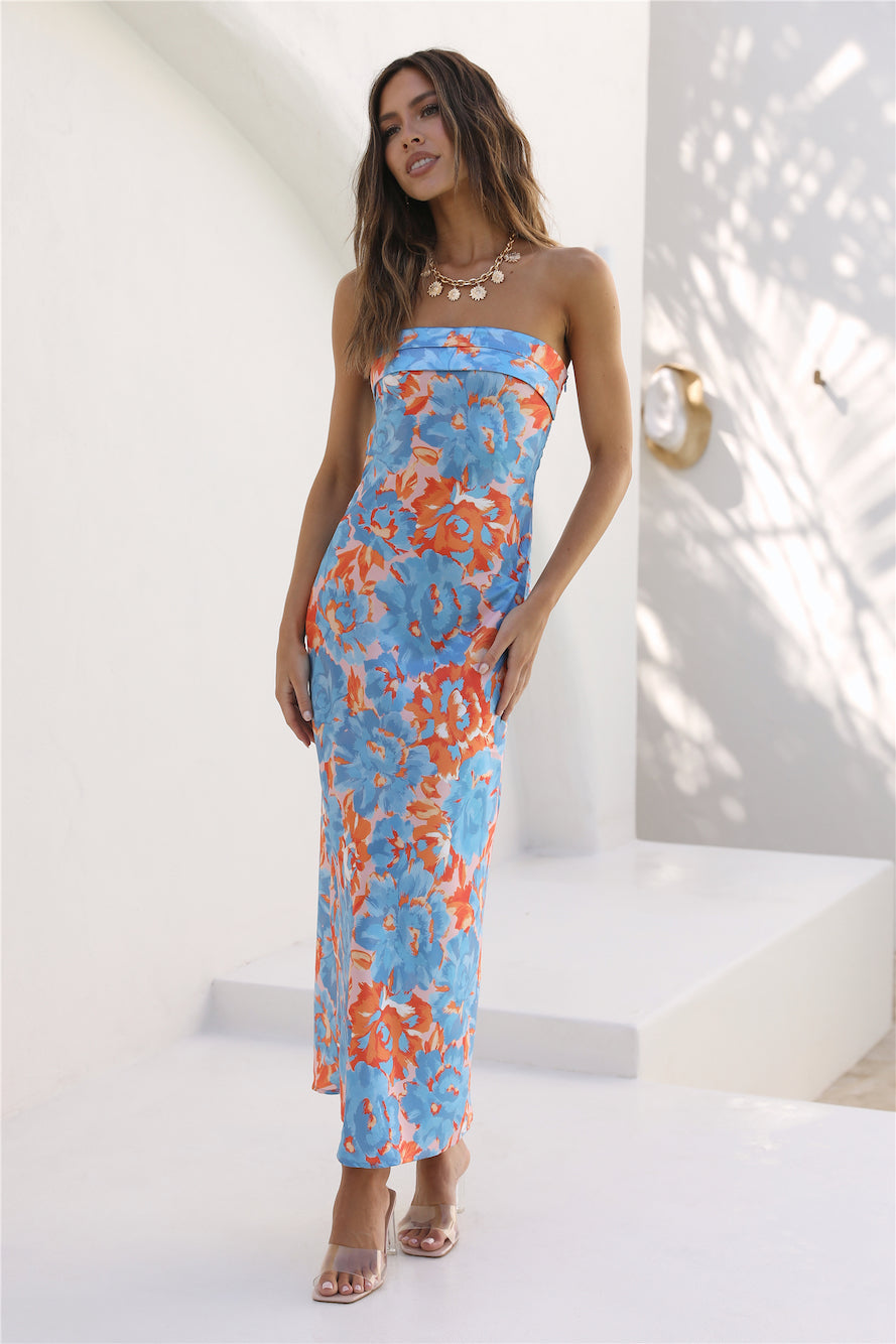 Vestido Longo Highway To Heaven — Azul