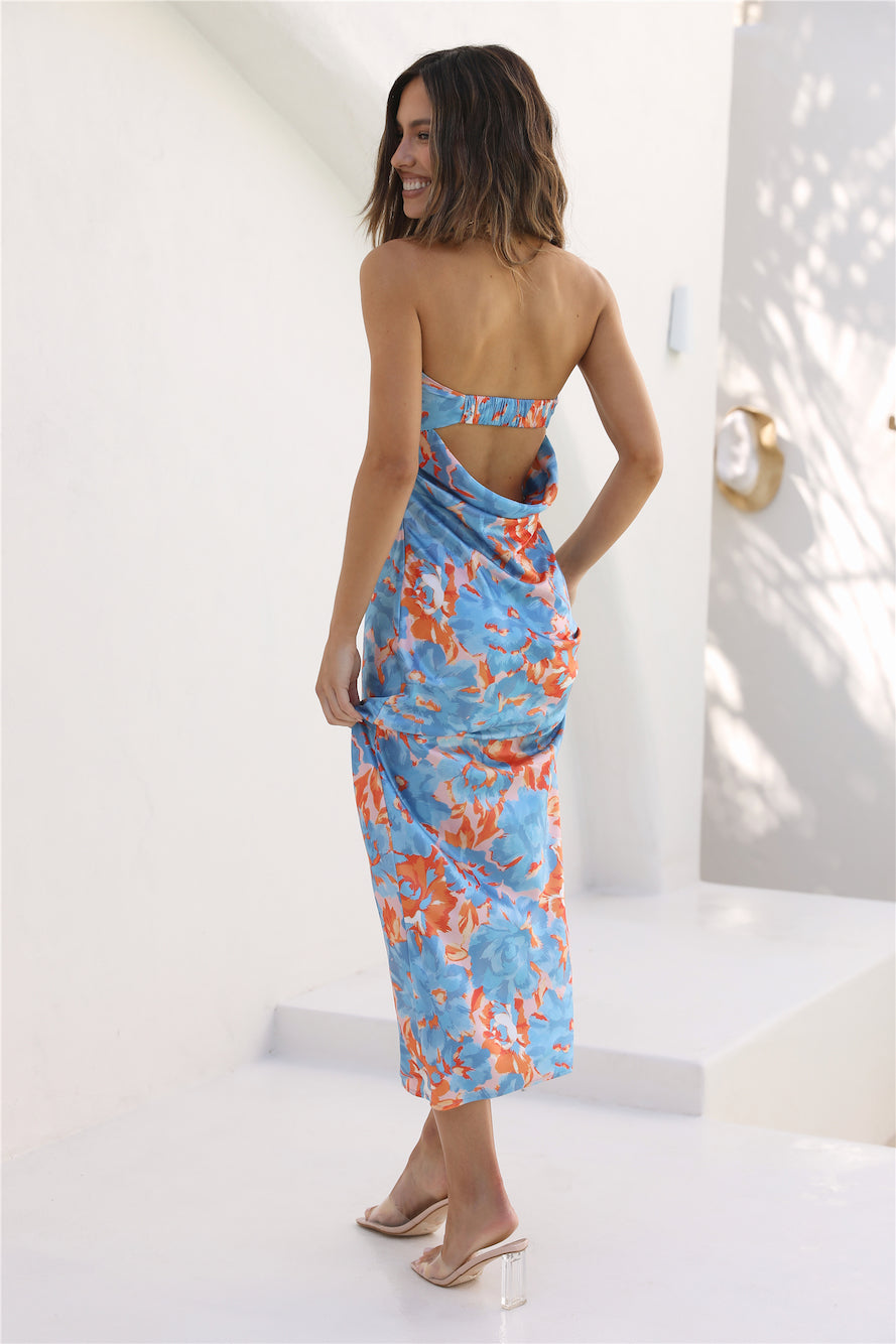 Vestido Longo Highway To Heaven — Azul
