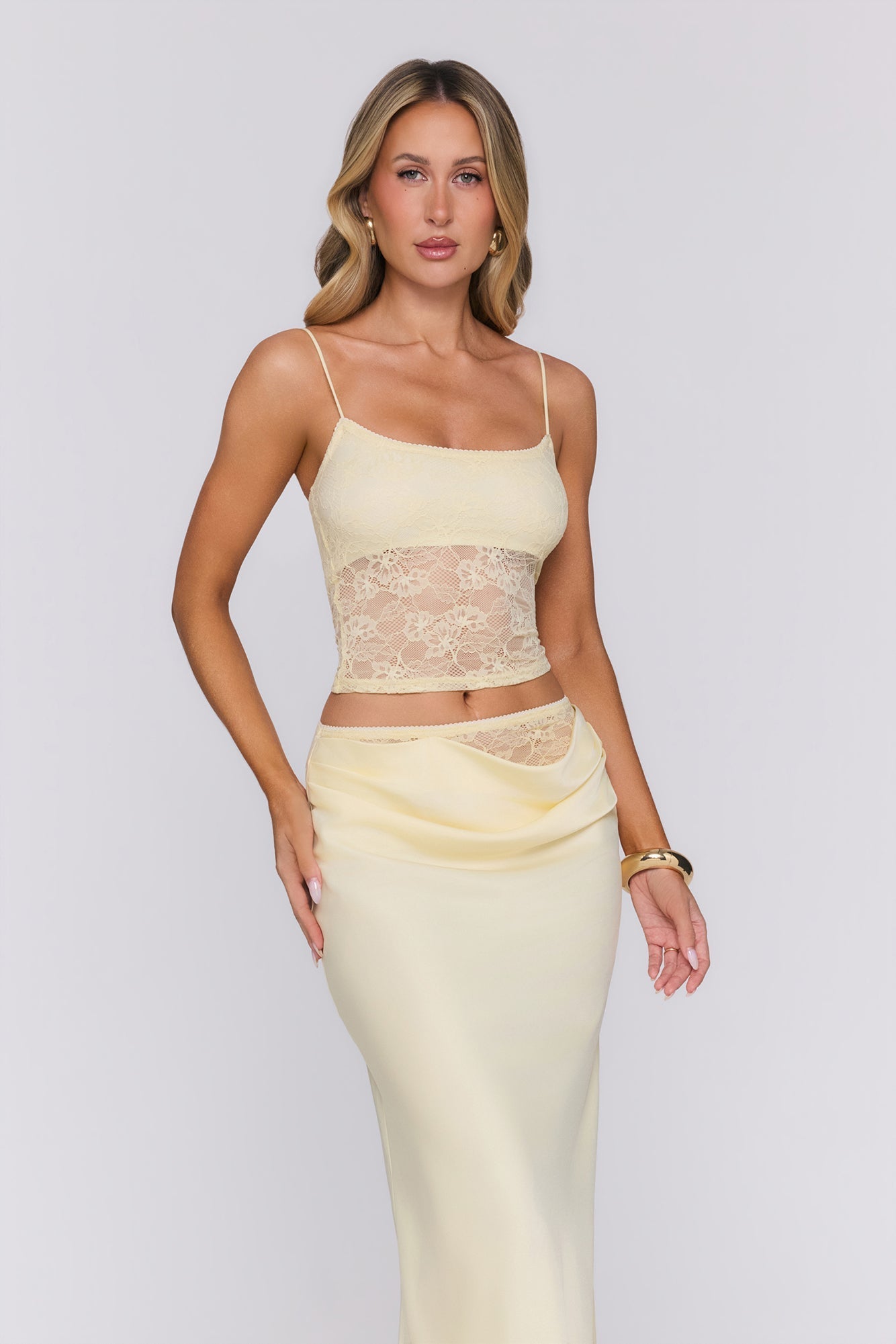 Top de Renda Candy Lemon — Amarelo