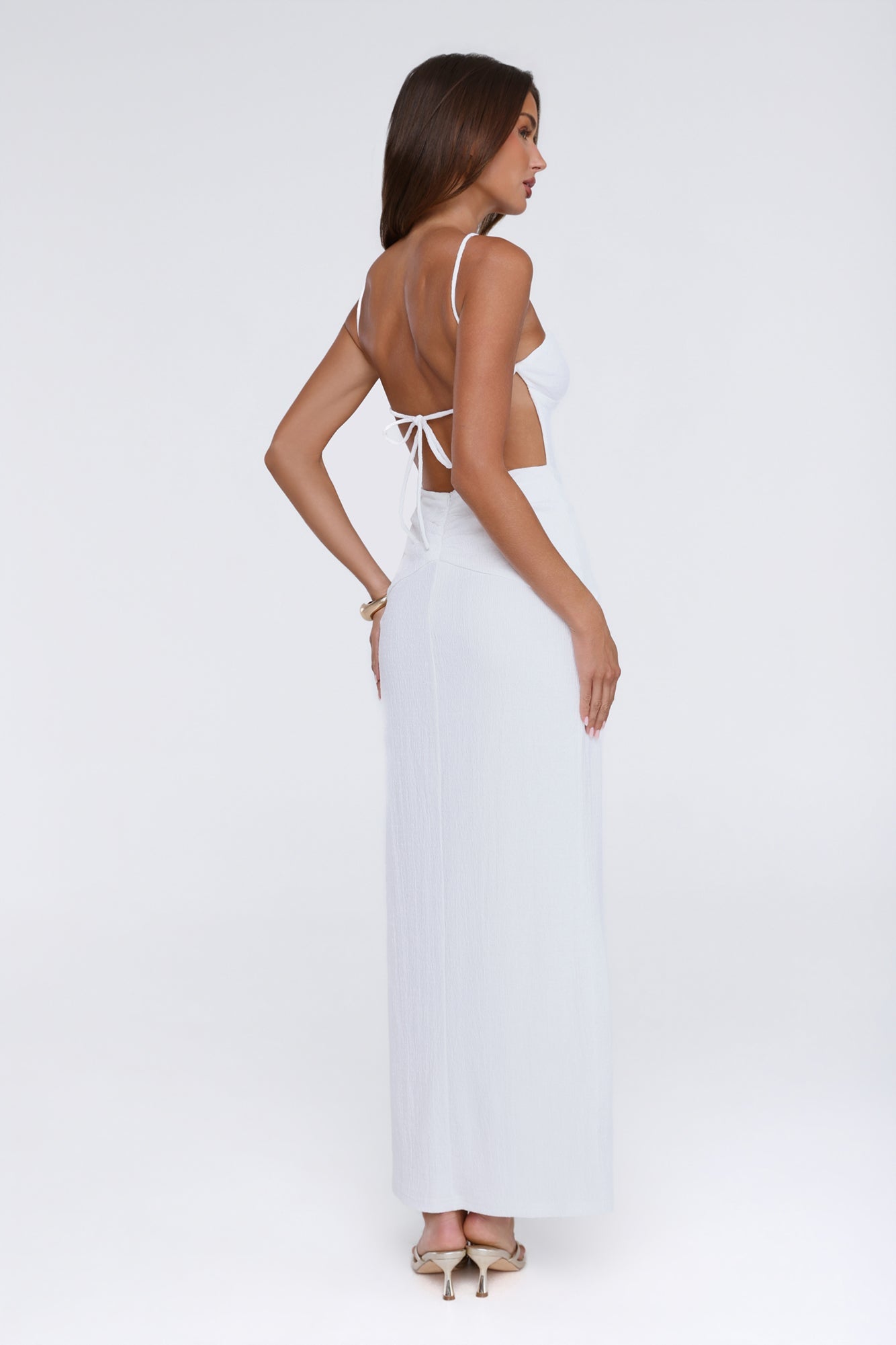 Vestido longo Raio de Sol Suave Branco