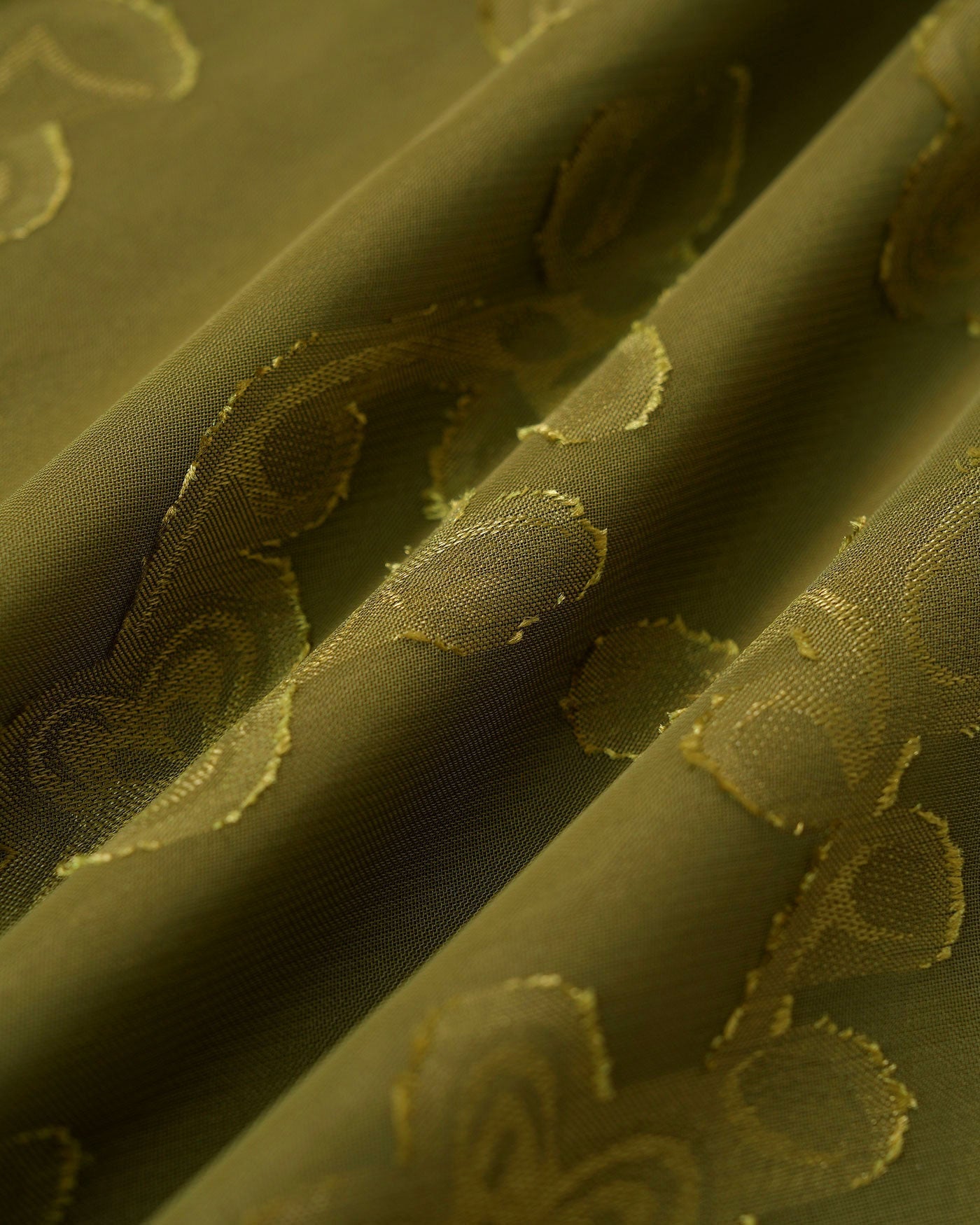 Vestido longo em jacquard com decote coração — Verde