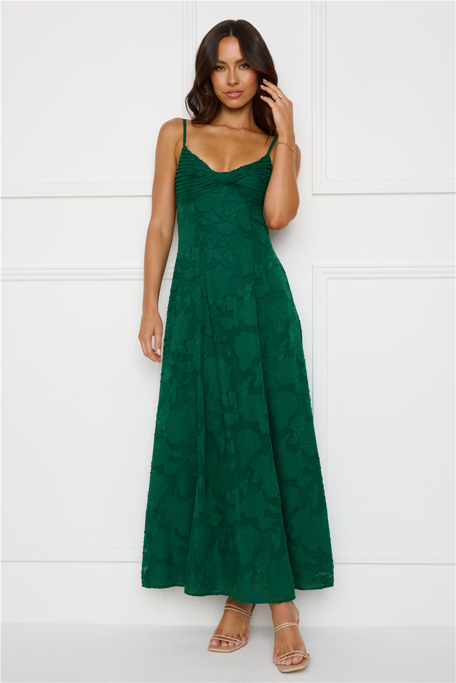 Vestido Longo Pine Blossom — Verde