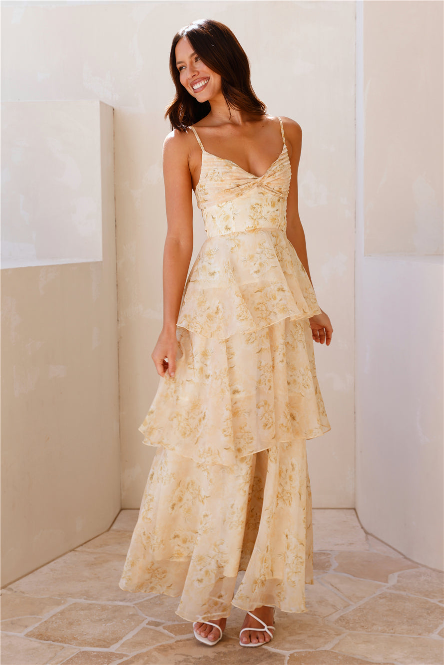 Vestido Longo Luz do Sol — Amarelo