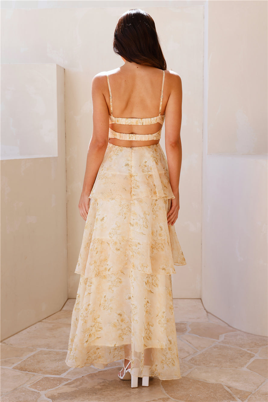 Vestido Longo Luz do Sol — Amarelo