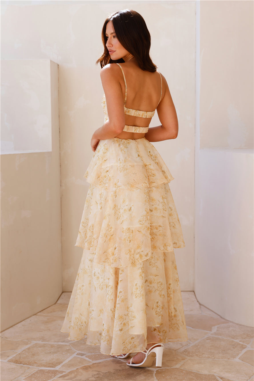Vestido Longo Luz do Sol — Amarelo