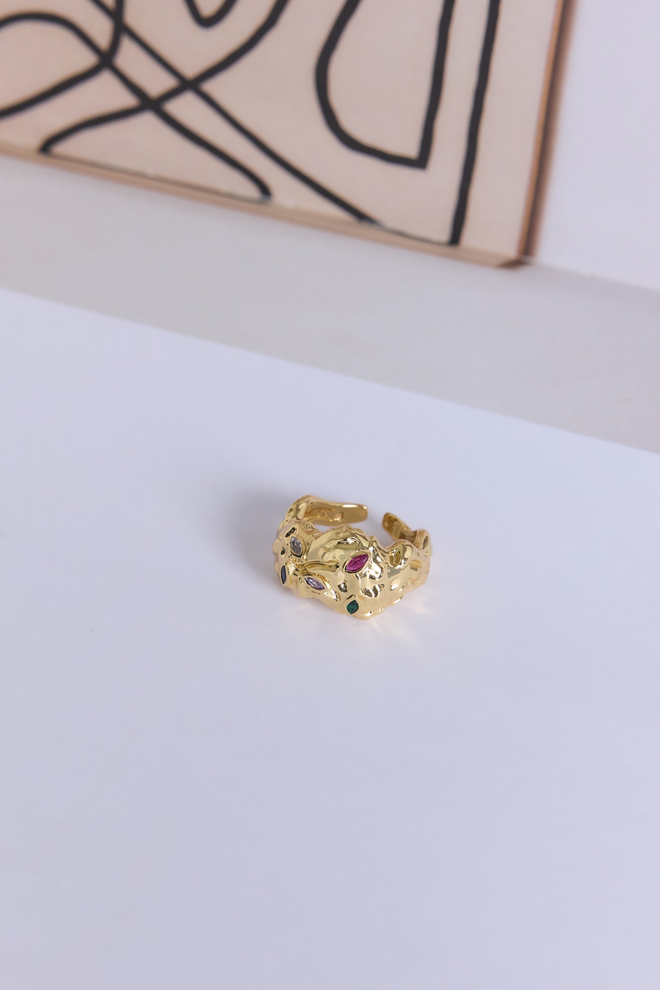 Anel Ocean Edit — Dourado