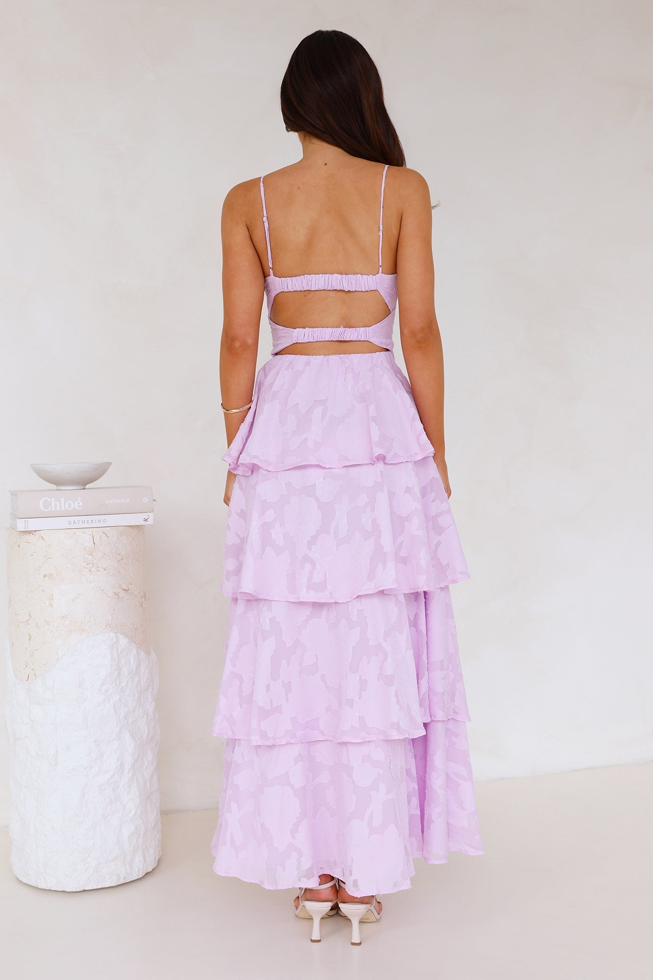 Vestido Longo Thriving Now — Lilás
