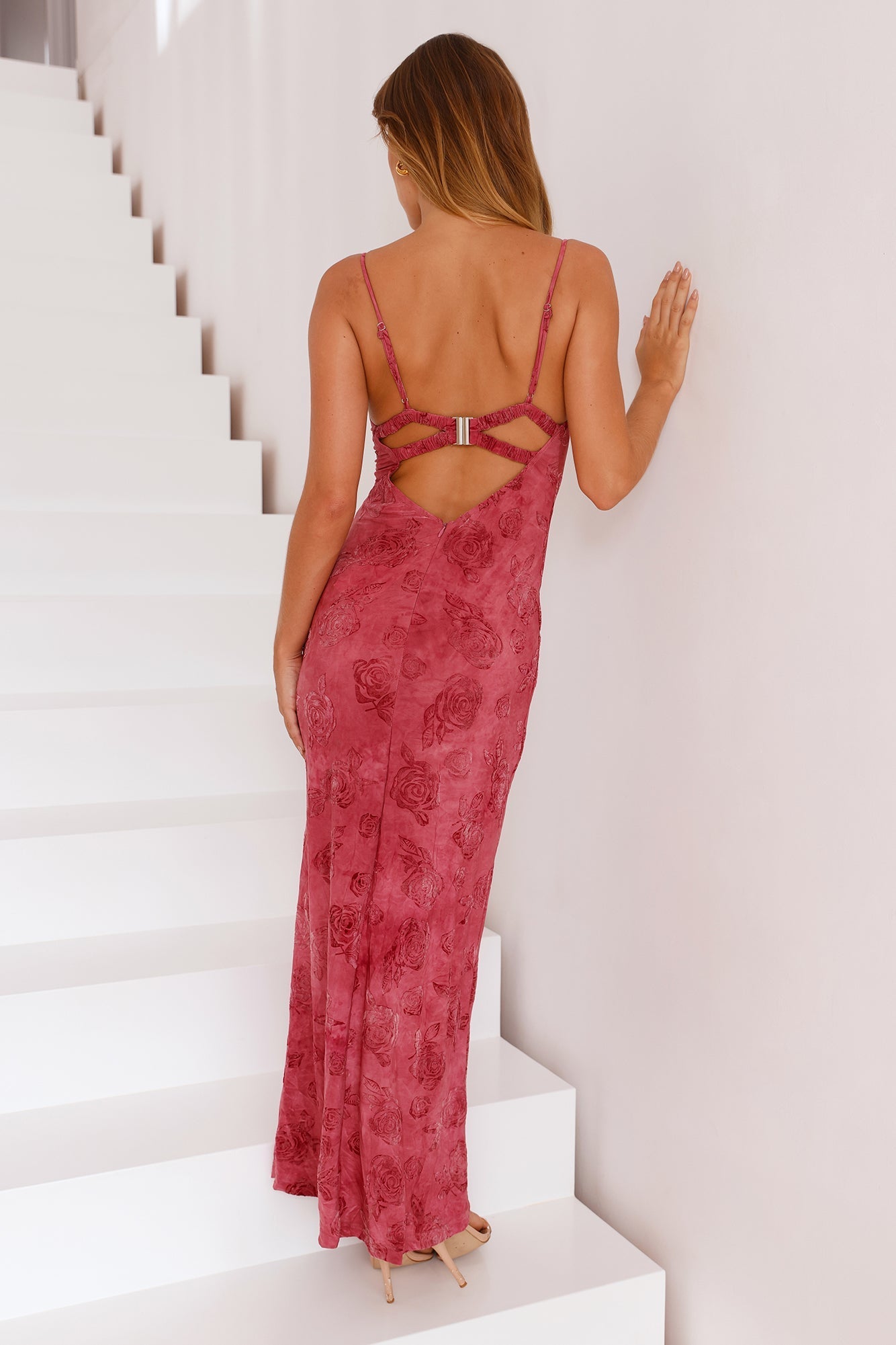Vestido Longo Found Myself - Rosa