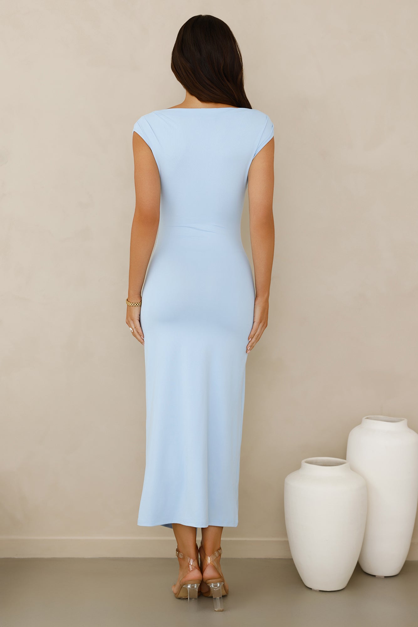 Vestido Longo Runway Icon Azul
