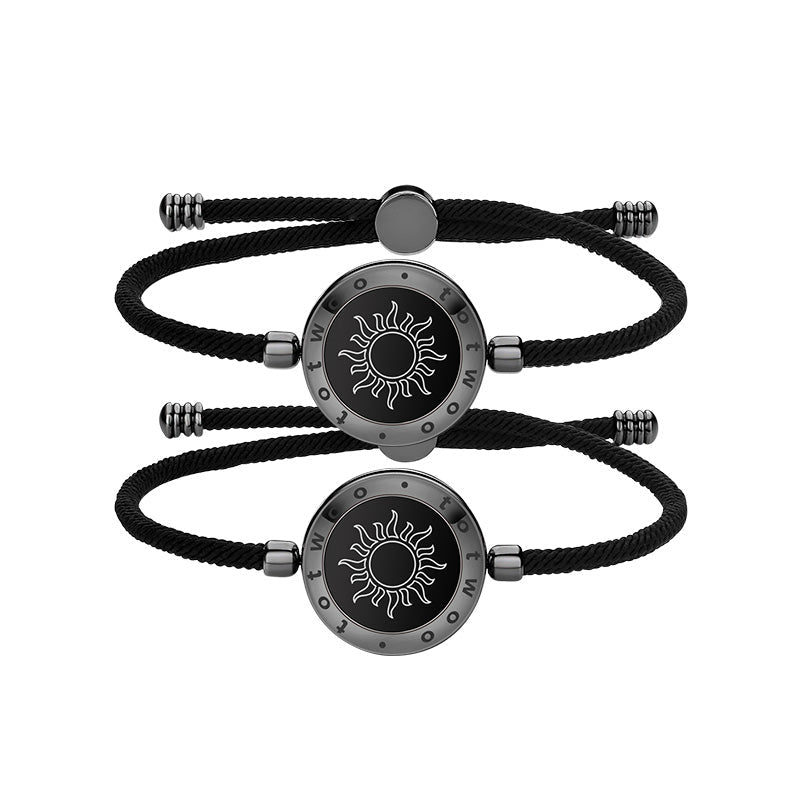 Sun & Moon Touch Bracelets with Milan Rope Set