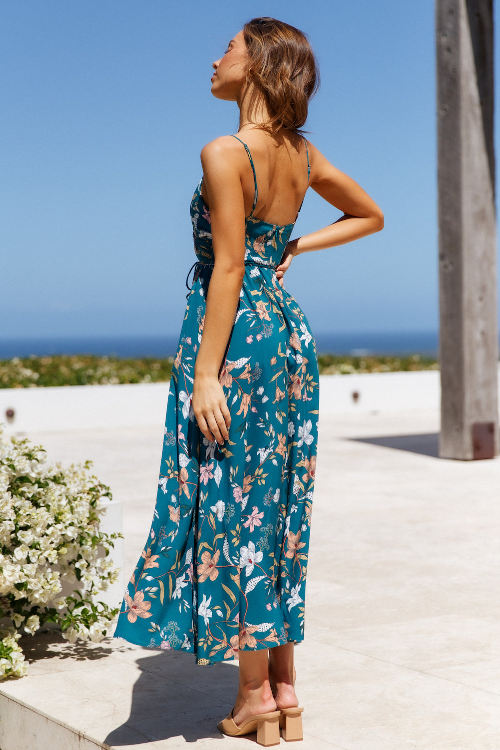 Vestido Midi Lady Like You — Verde-azulado