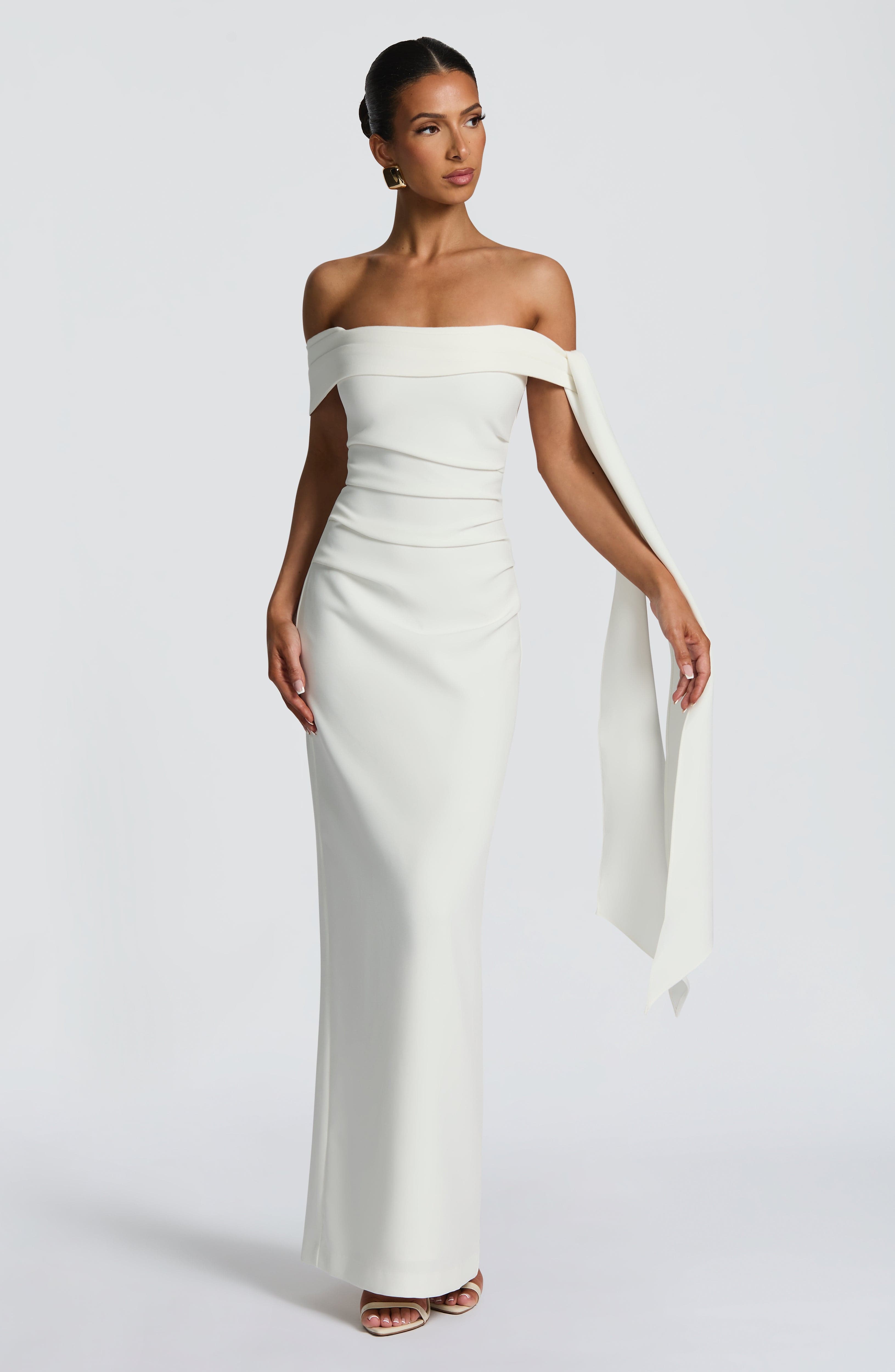 Vestido Longo Addie - Marfim