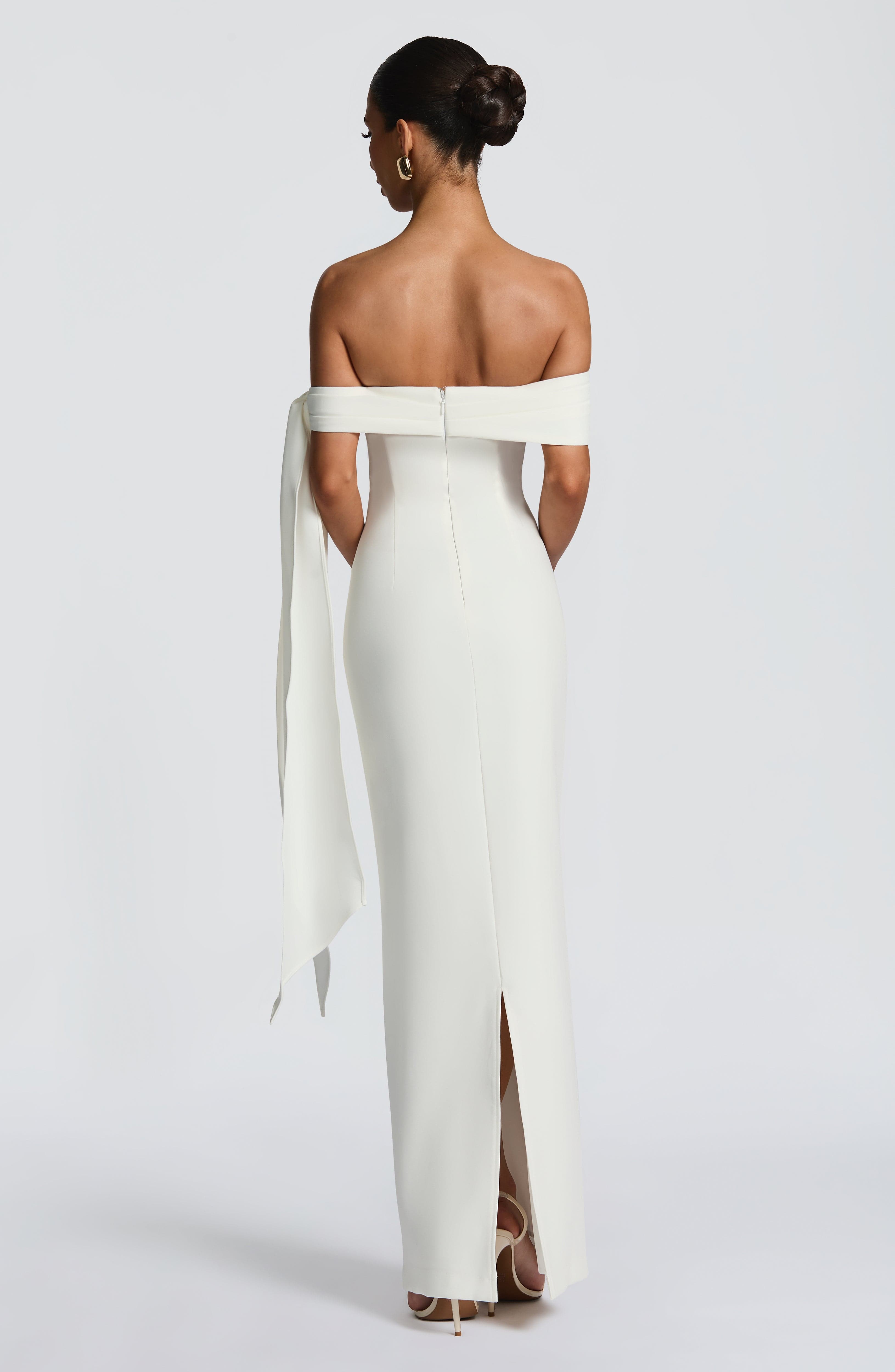 Vestido Longo Addie - Marfim