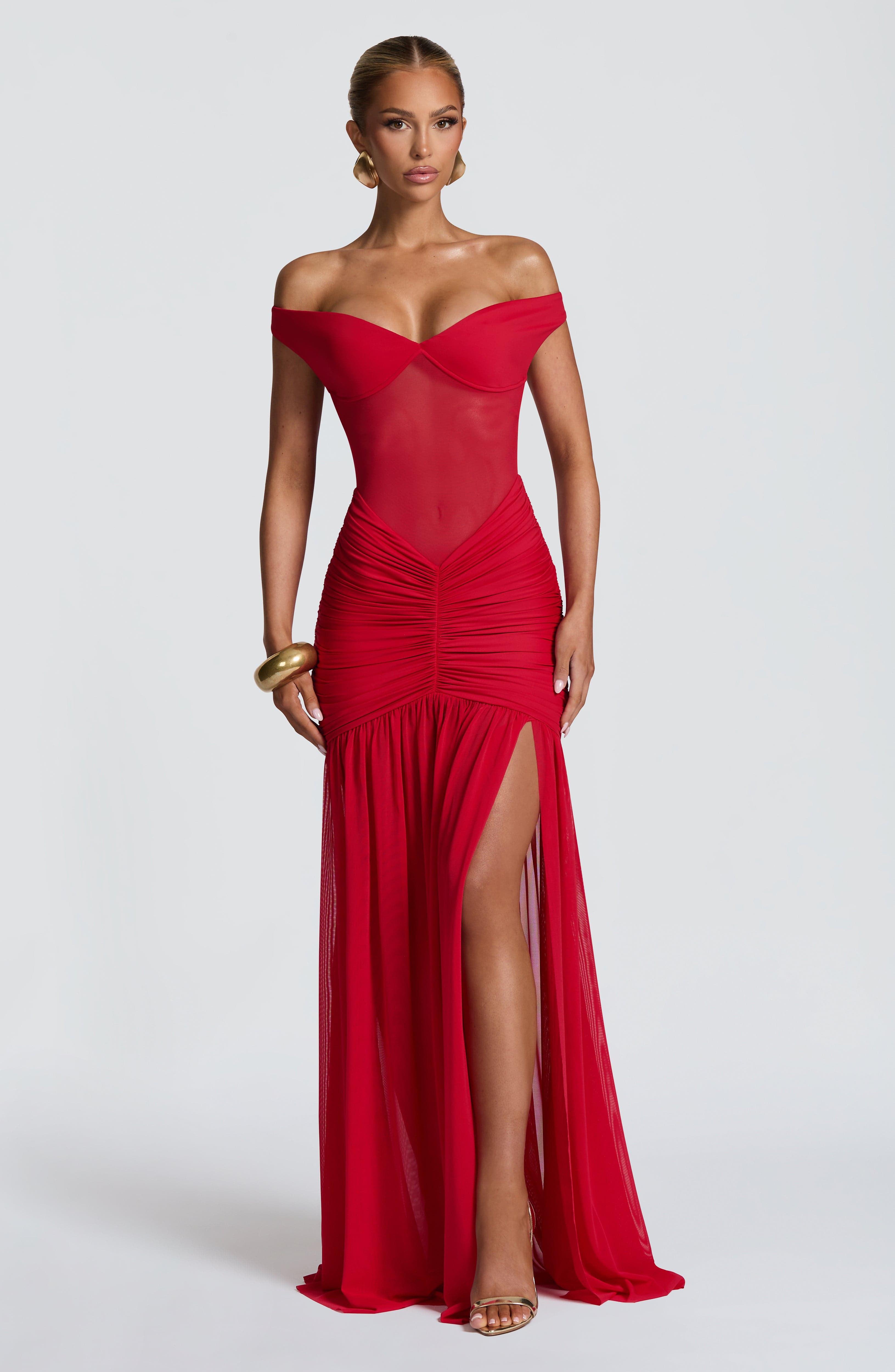 Alaia Vestido Longo - Vermelho