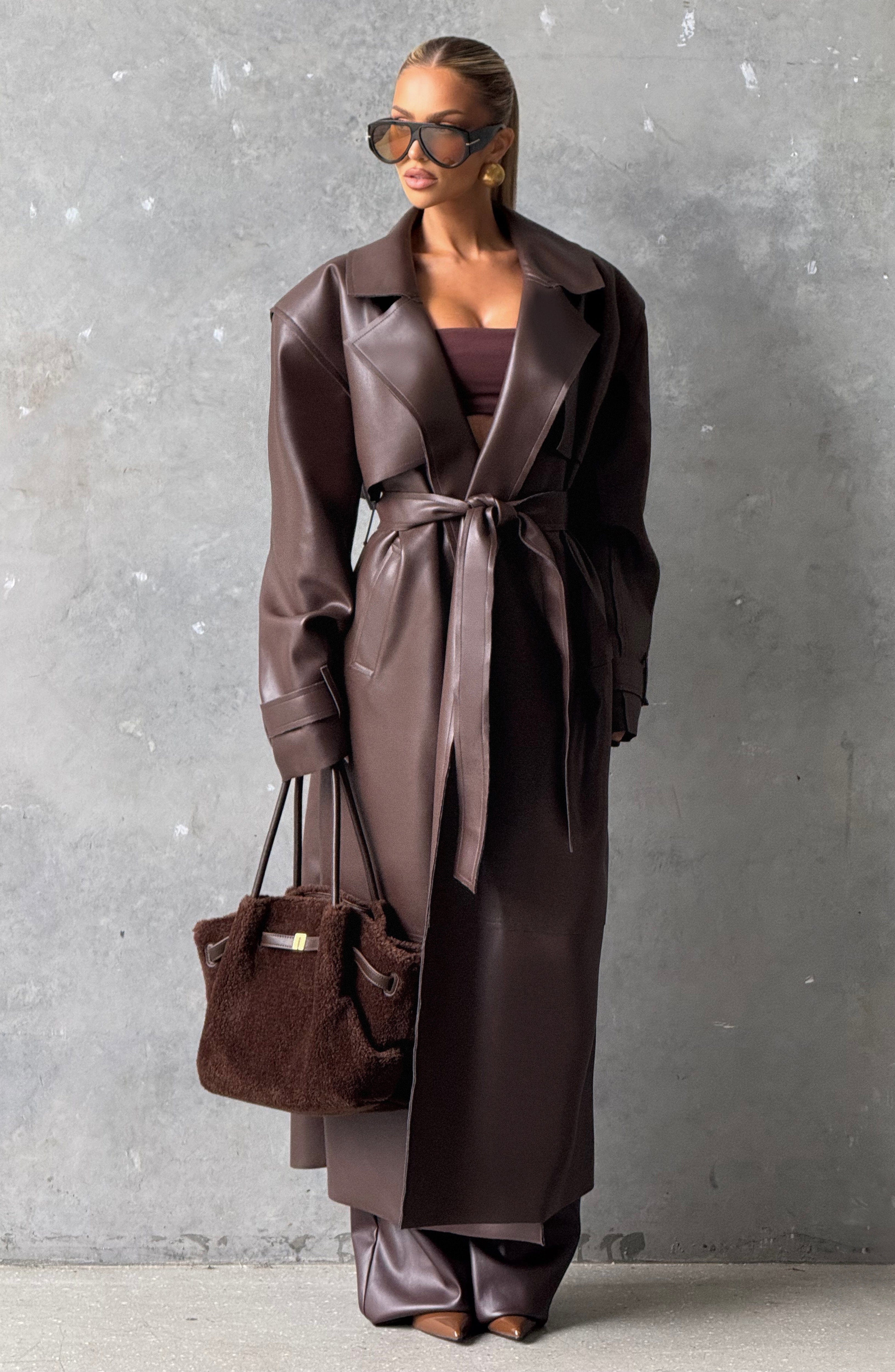 Trench Coat Bridget - Ameixa Marrom