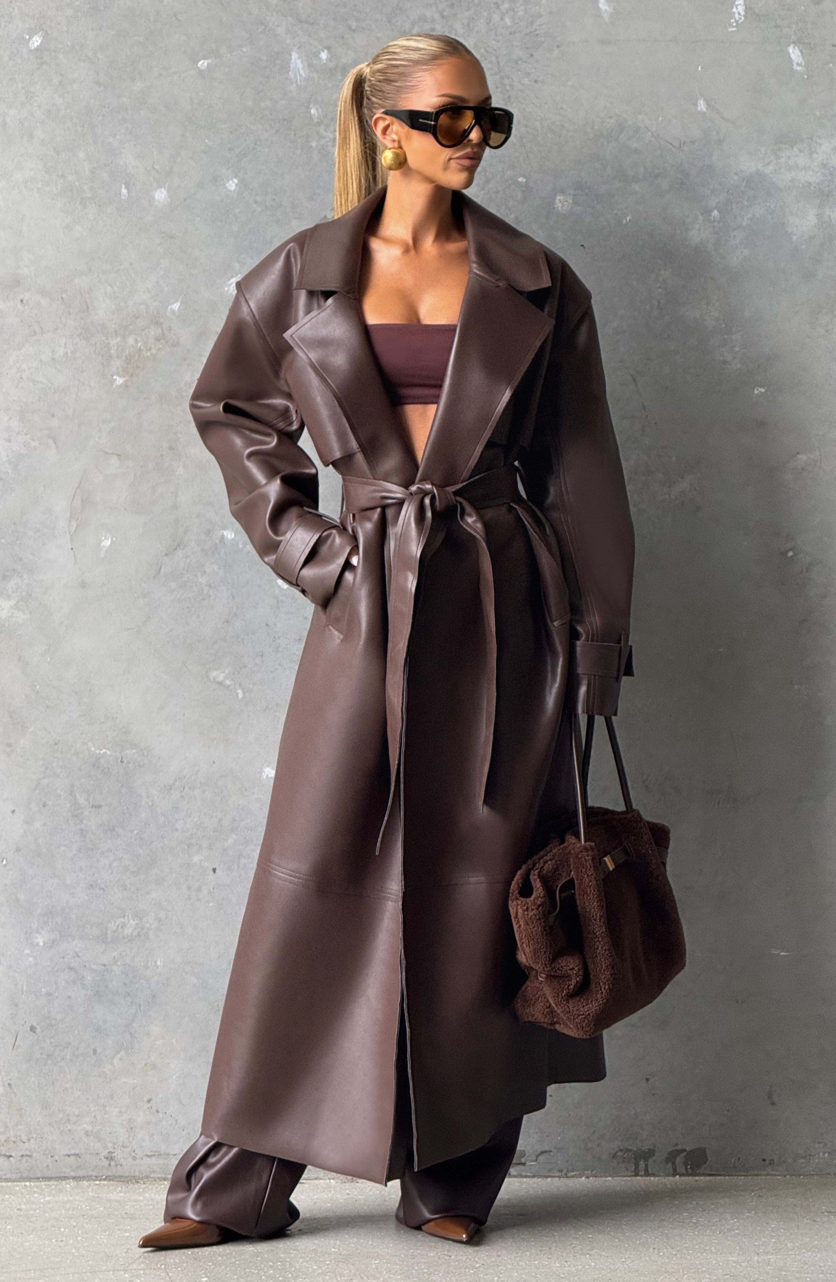 Trench Coat Bridget - Ameixa Marrom