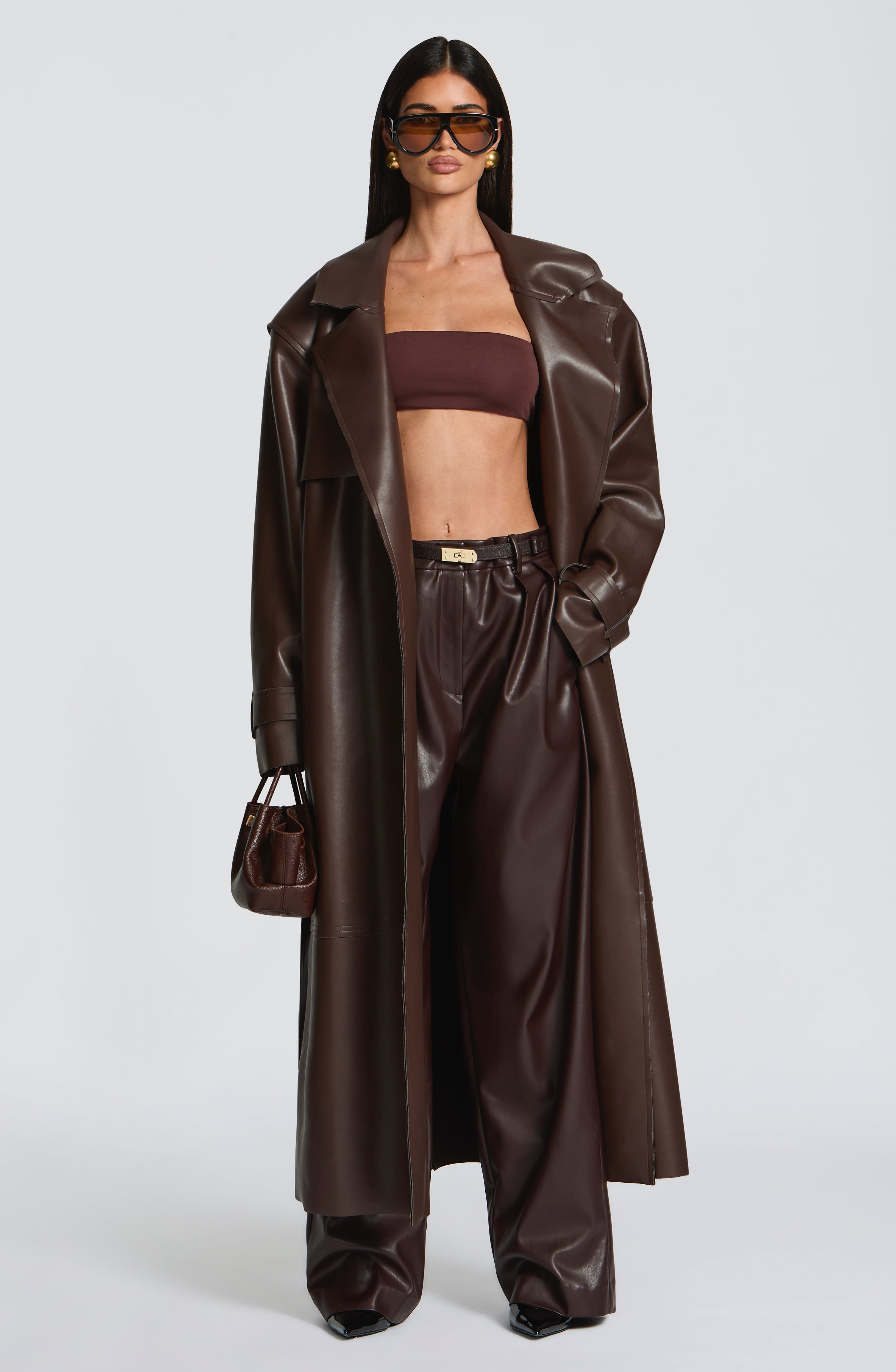 Trench Coat Bridget - Ameixa Marrom