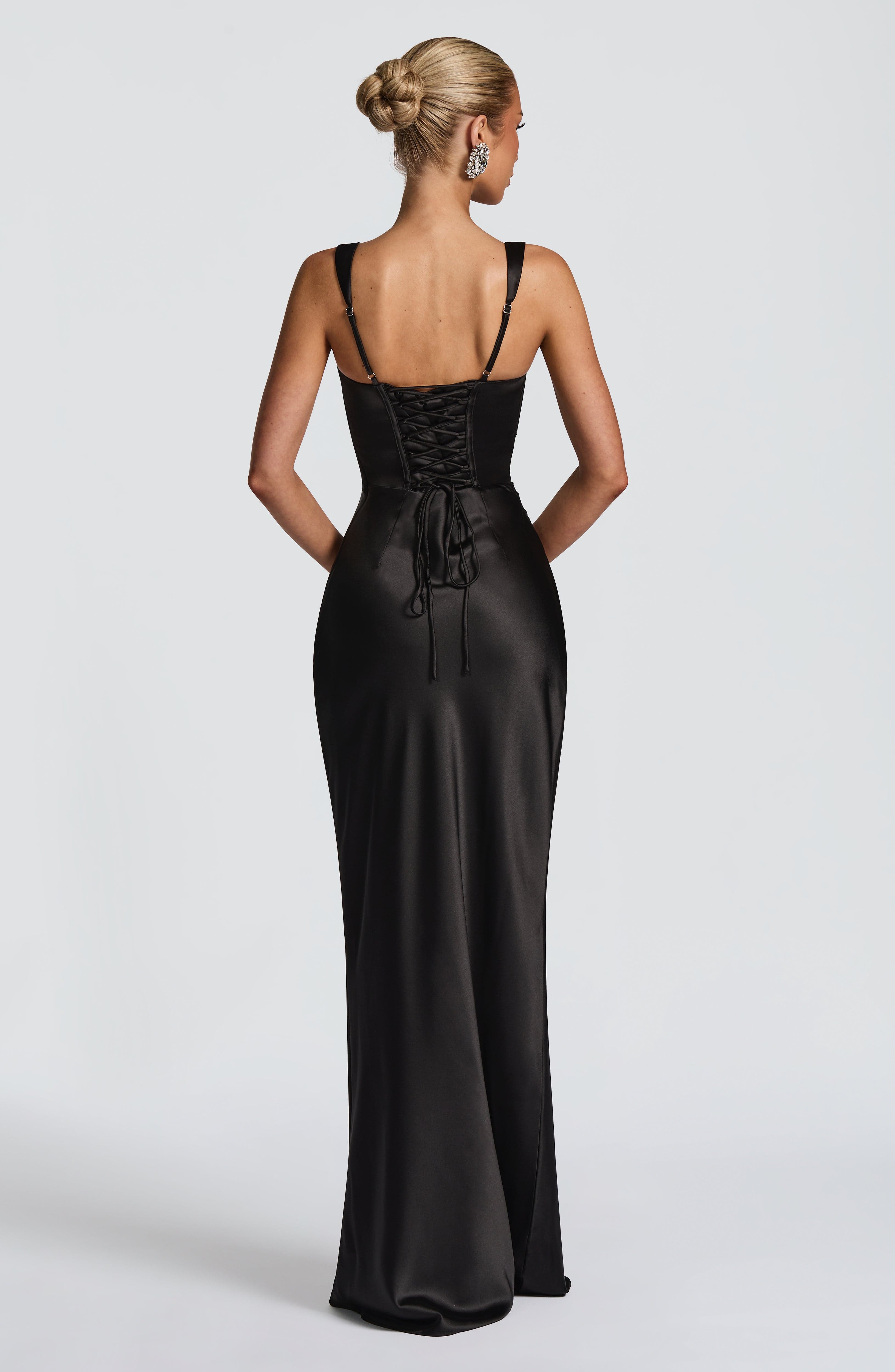 Vestido Longo Calanthe - Preto