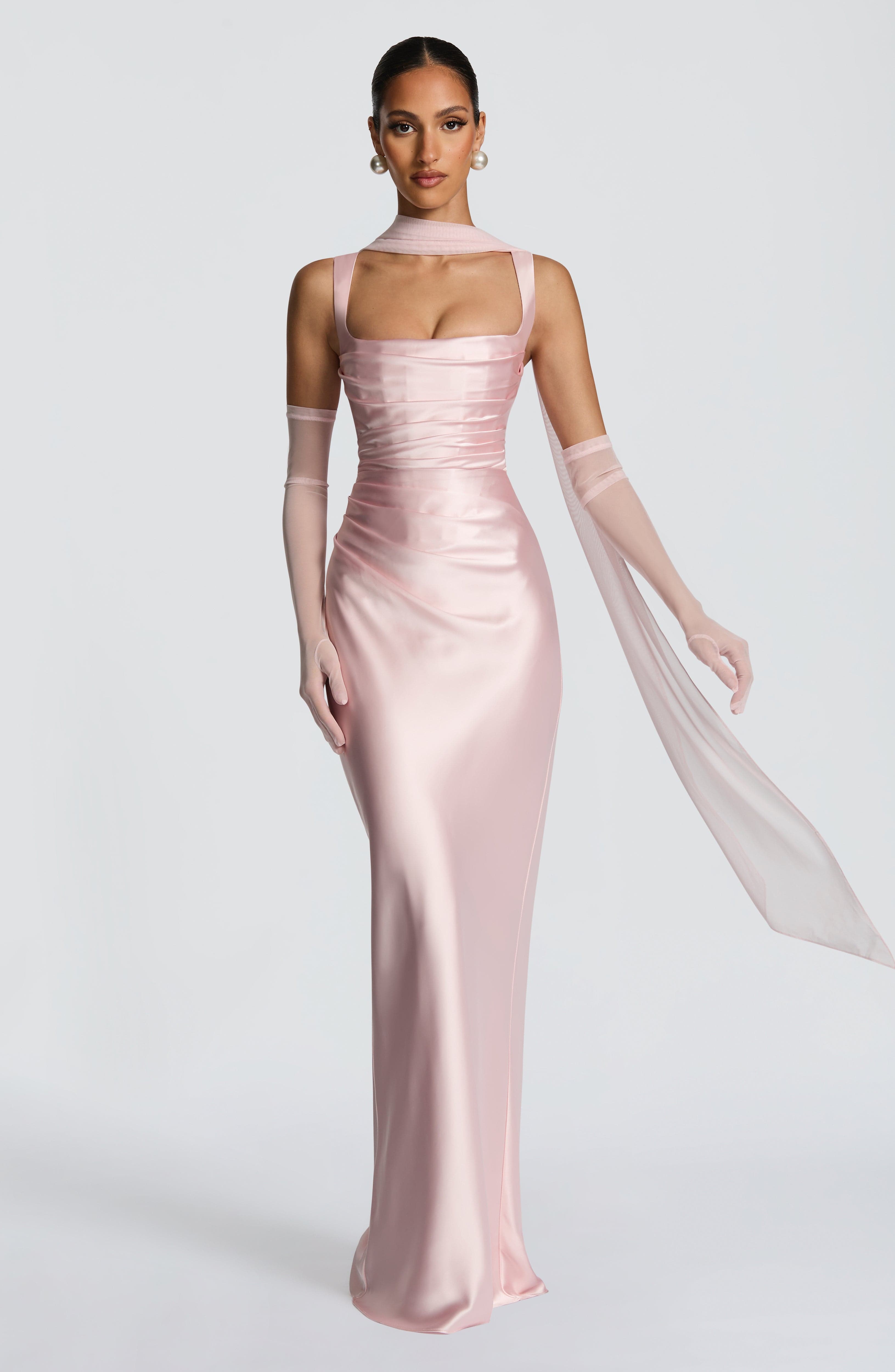 Vestido Longo Calanthe - Rosa Blush