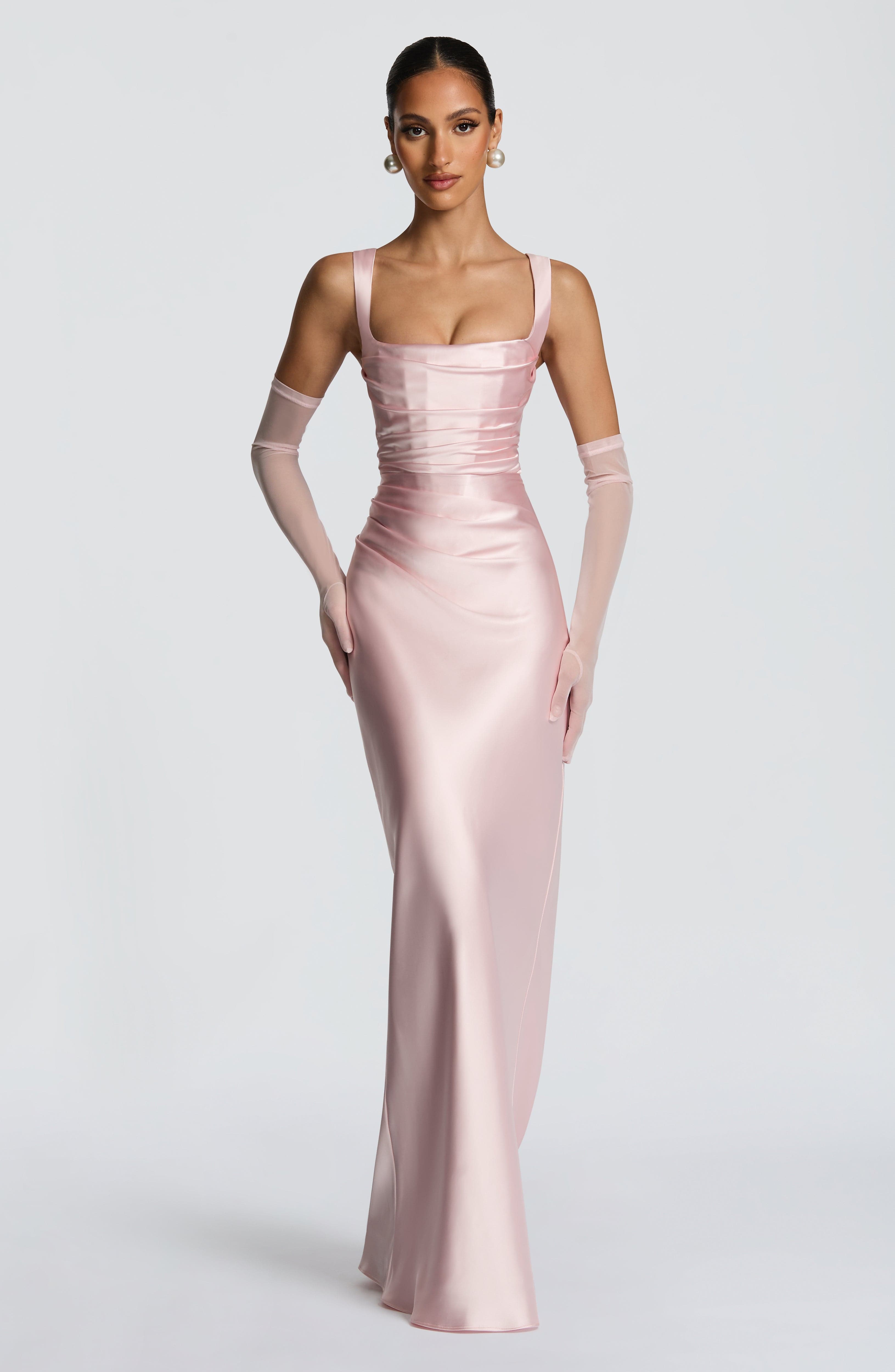 Vestido Longo Calanthe - Rosa Blush