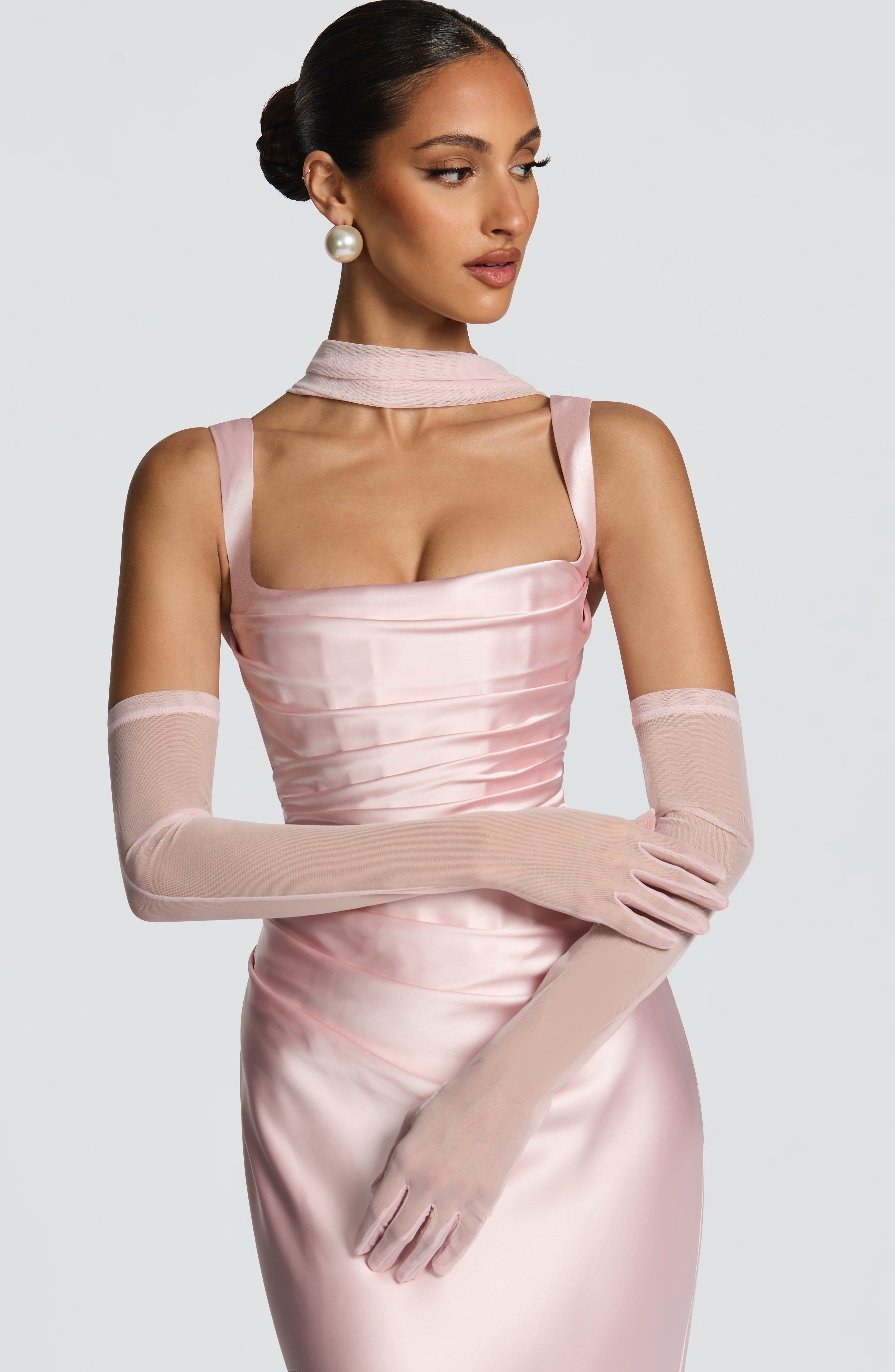 Vestido Longo Calanthe - Rosa Blush