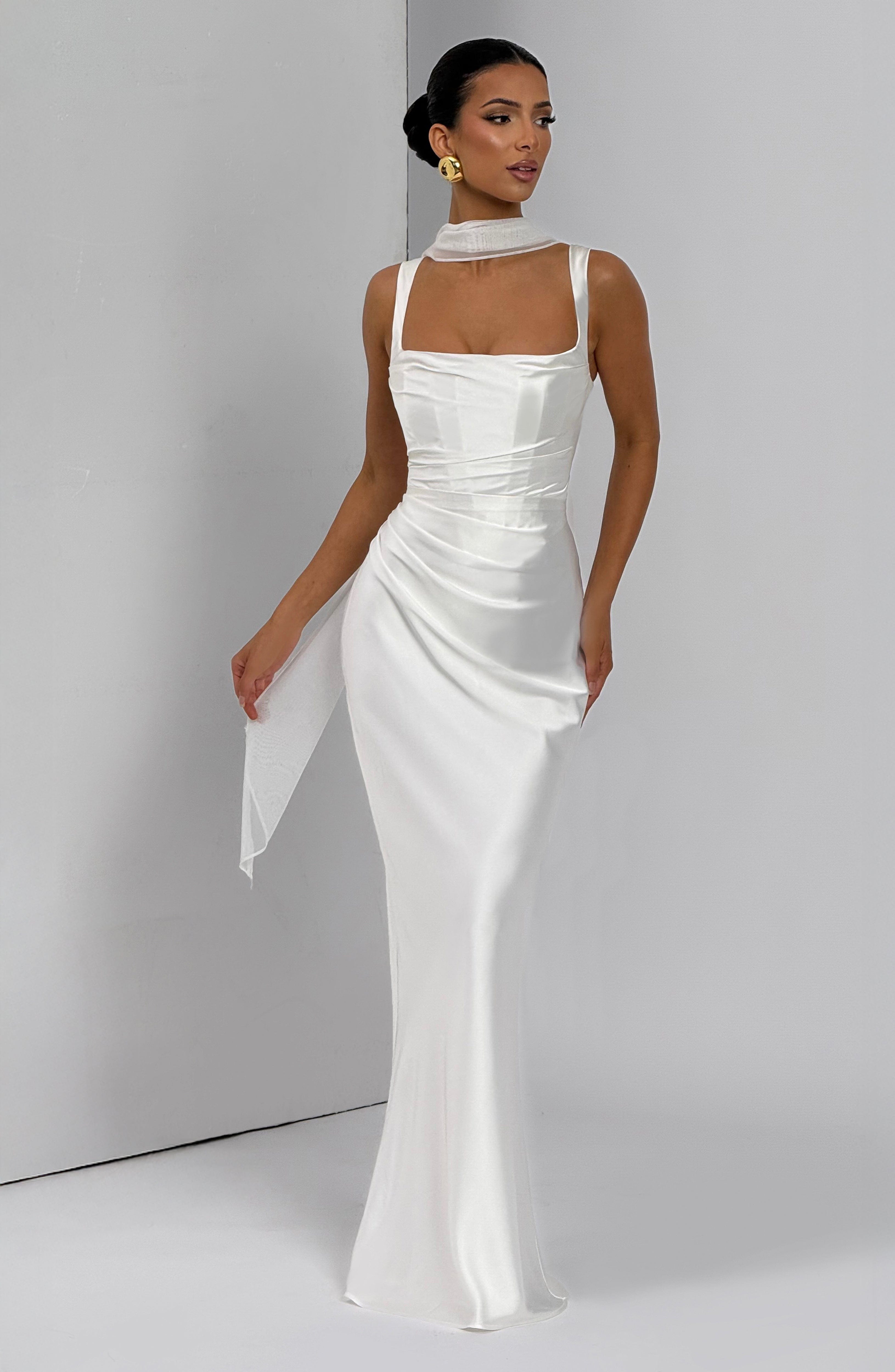 Vestido Longo Calanthe - Marfim