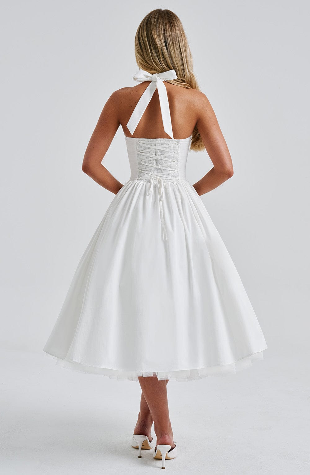 Vestido Midi Cressida - Marfim