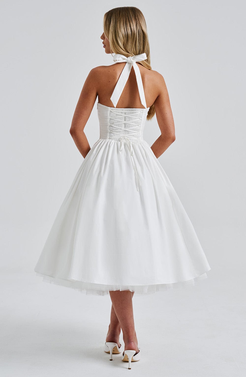 Vestido Midi Cressida - Marfim