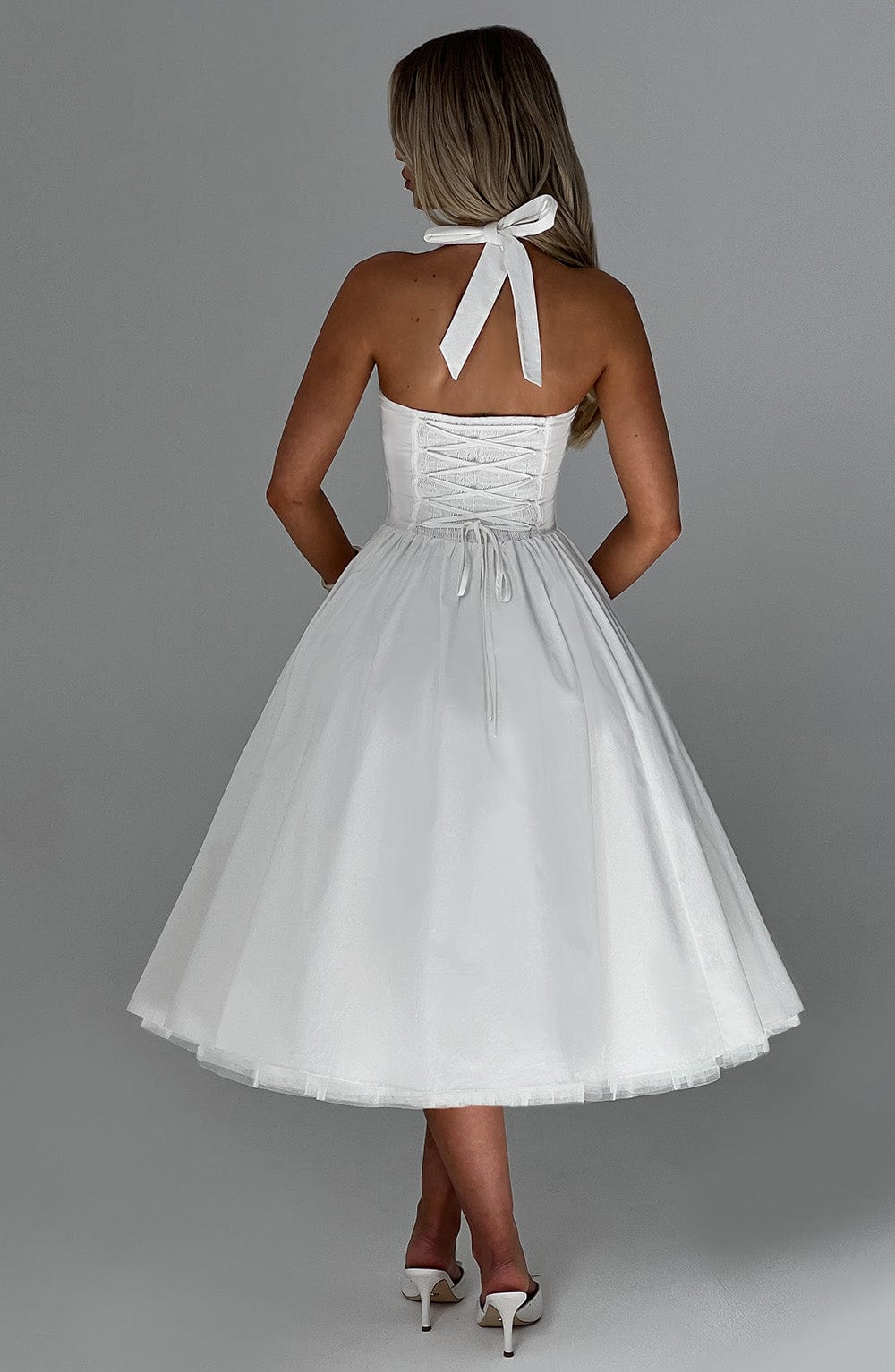 Vestido Midi Cressida - Marfim