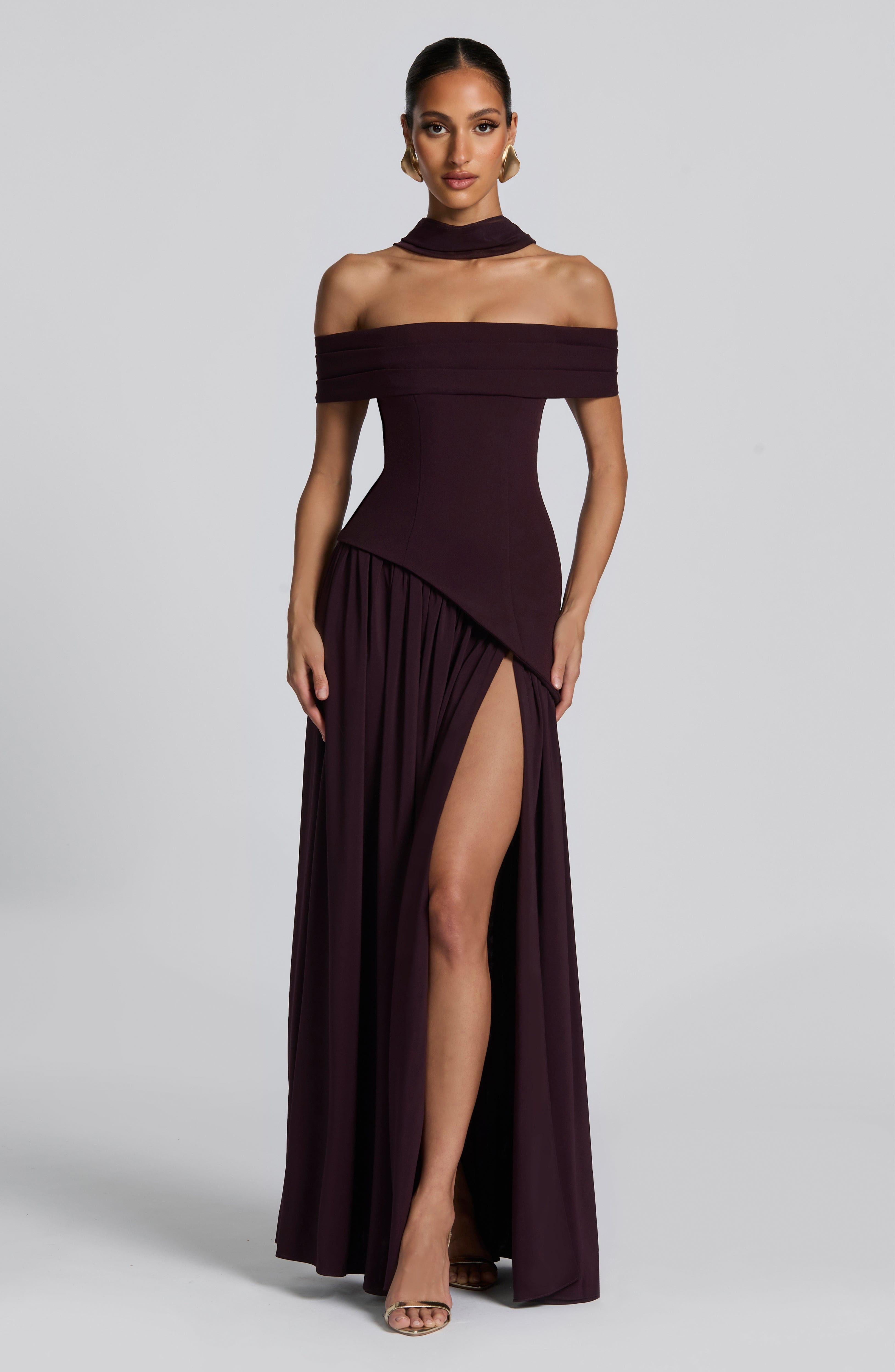 Vestido Longo Delilah - Ameixa