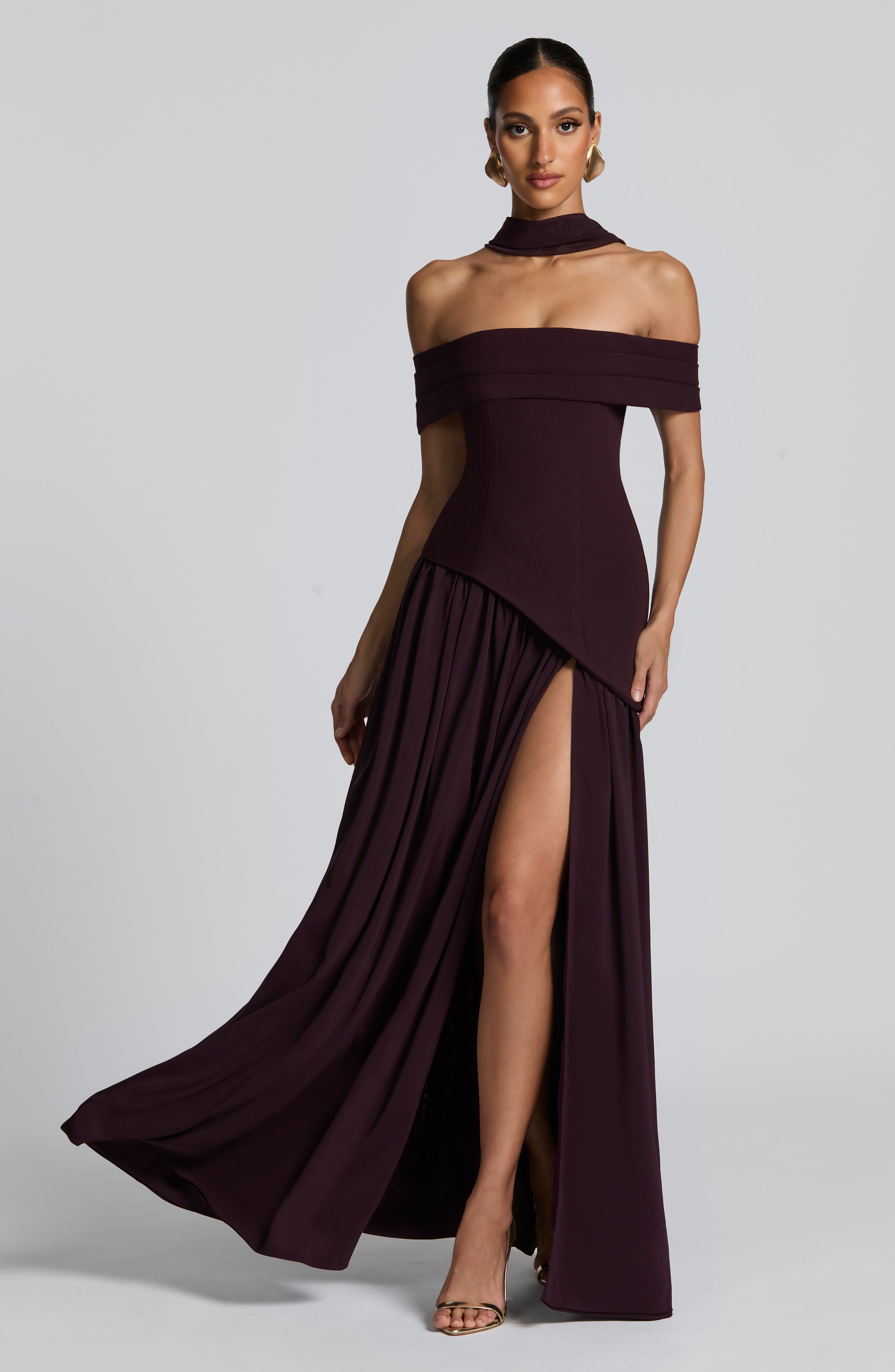 Vestido Longo Delilah - Ameixa