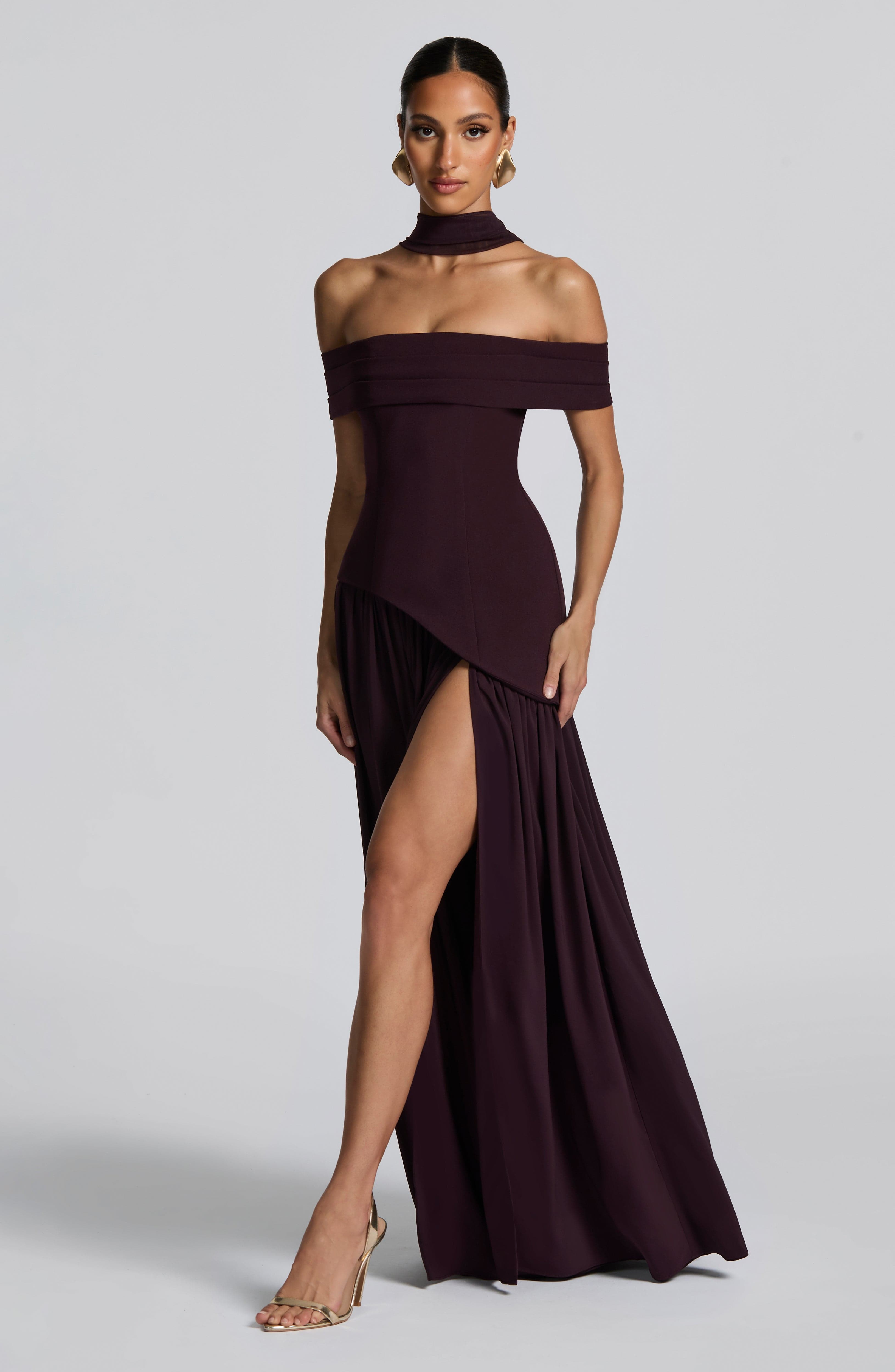 Vestido Longo Delilah - Ameixa