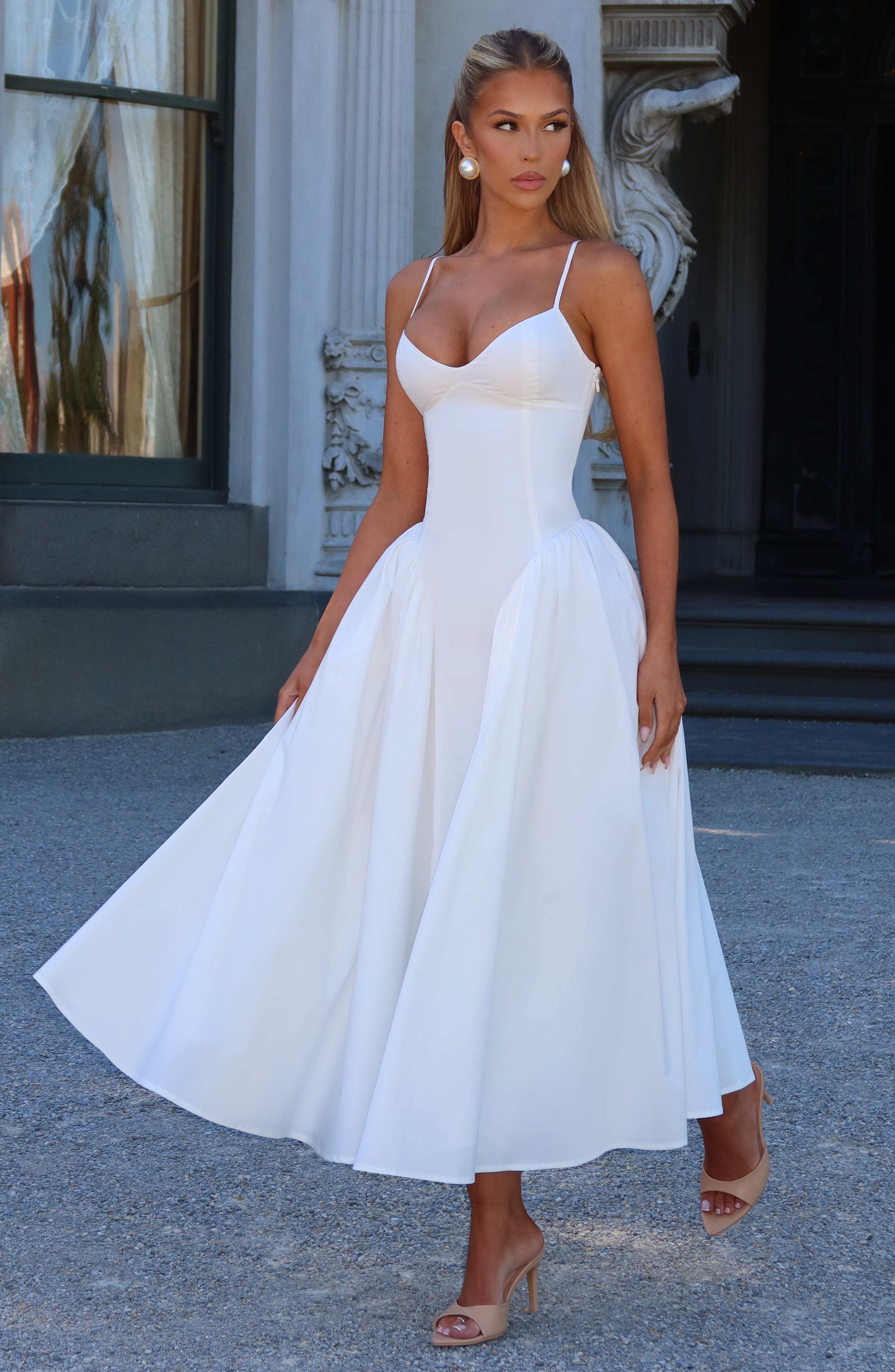 Vestido Midi Emerson - Marfim
