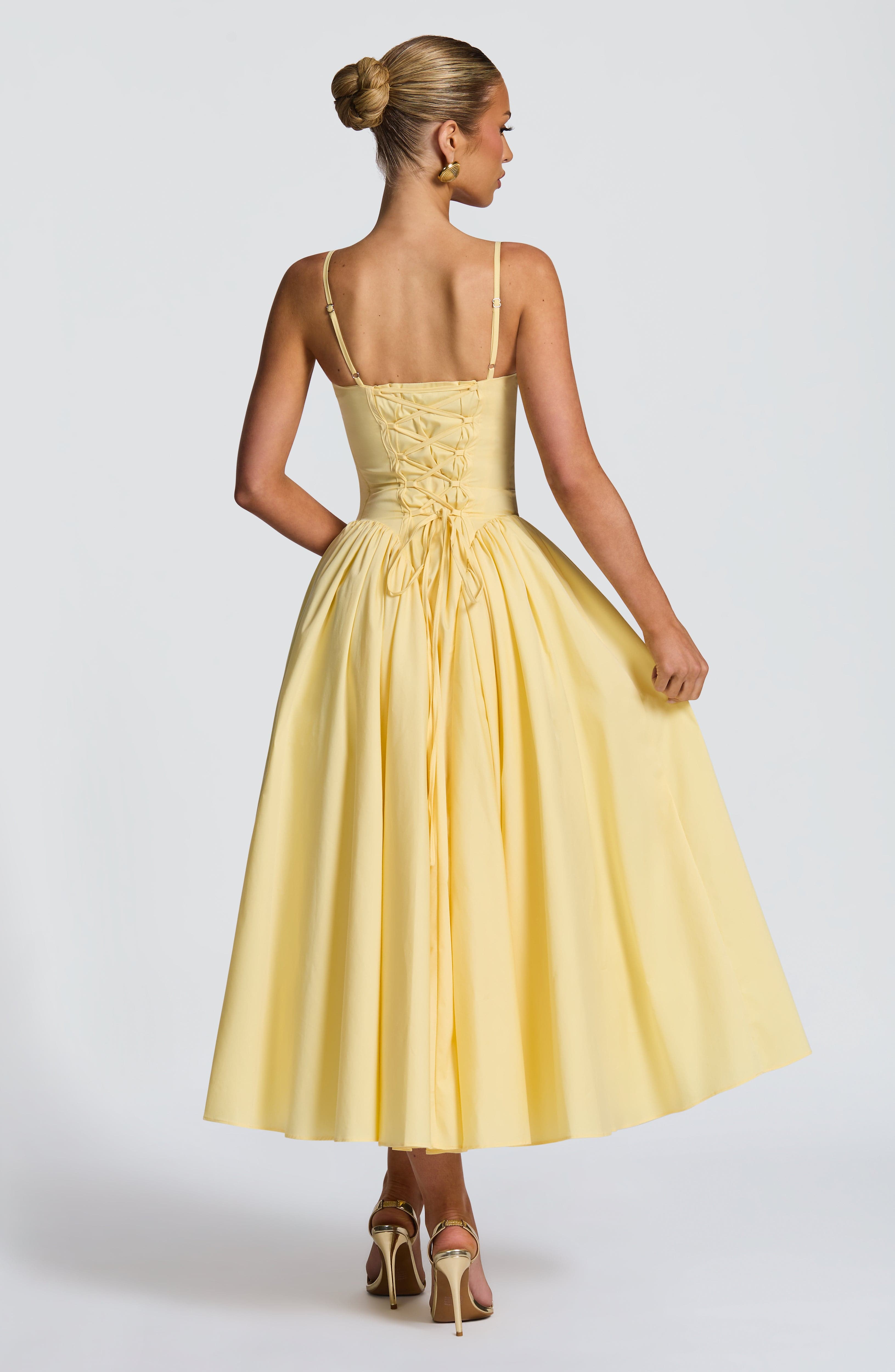 Vestido Midi Emerson - Amarelo Limão