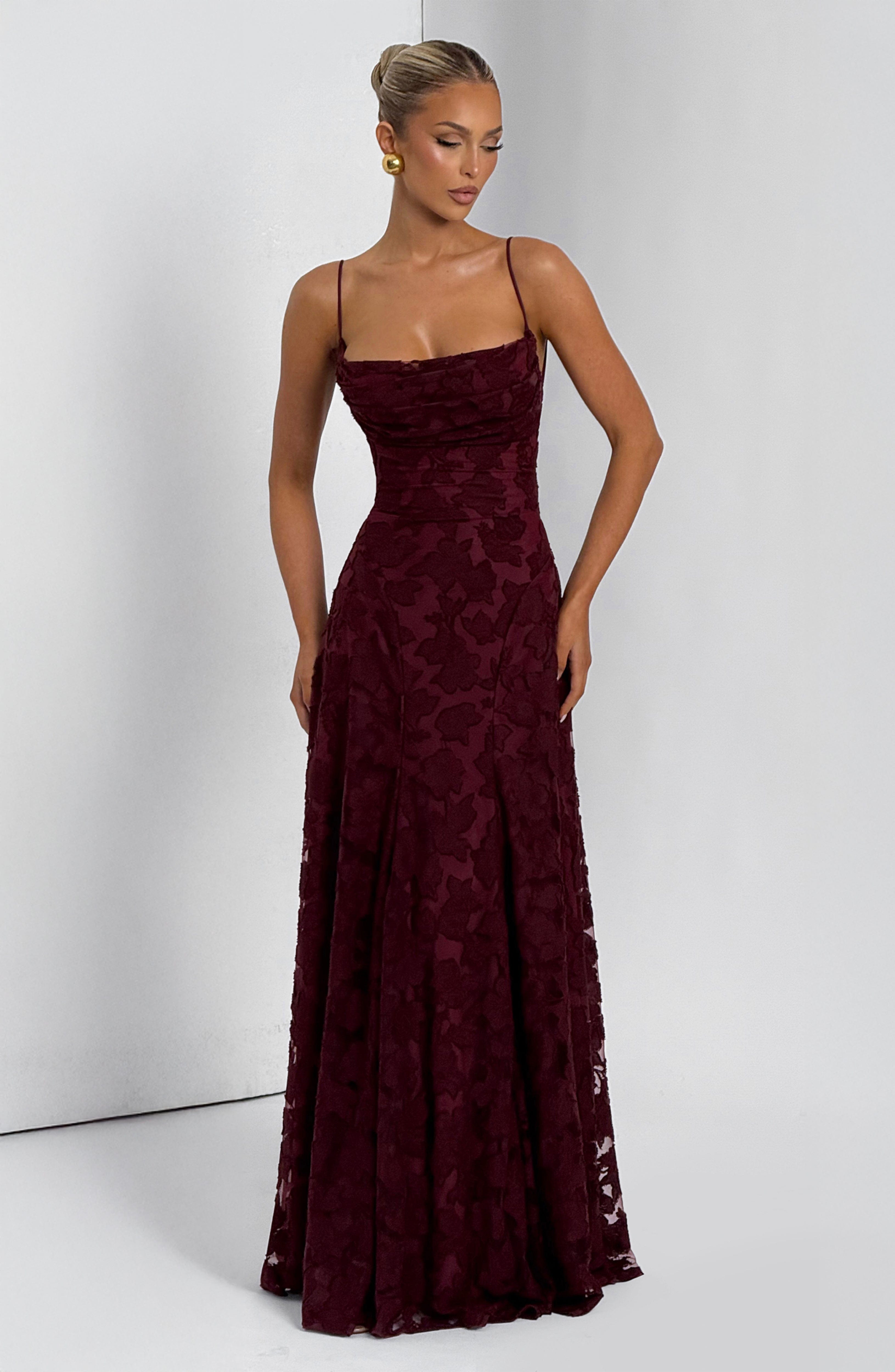 Vestido Longo Francis - Cereja Lacada