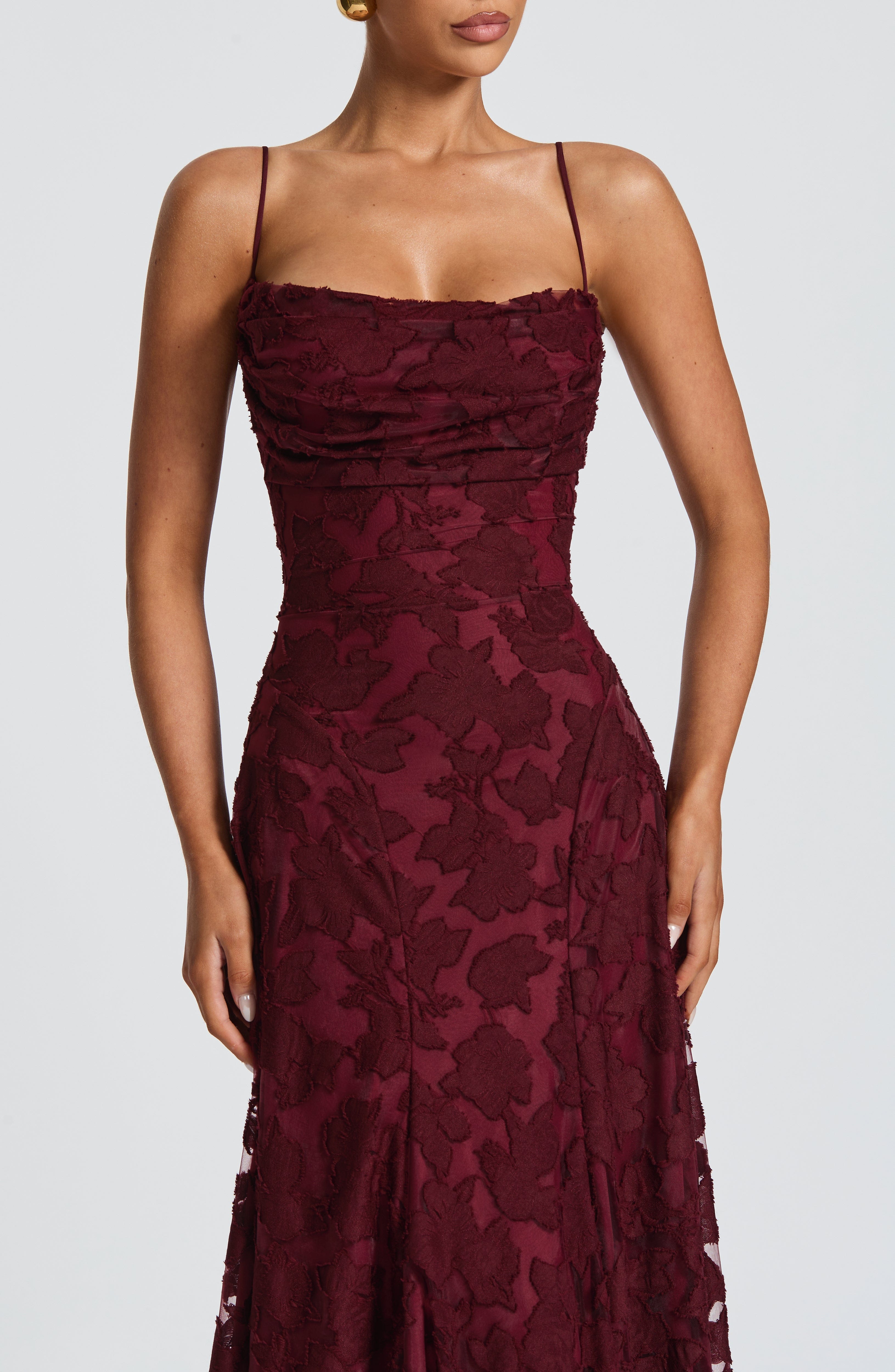 Vestido Longo Francis - Cereja Lacada