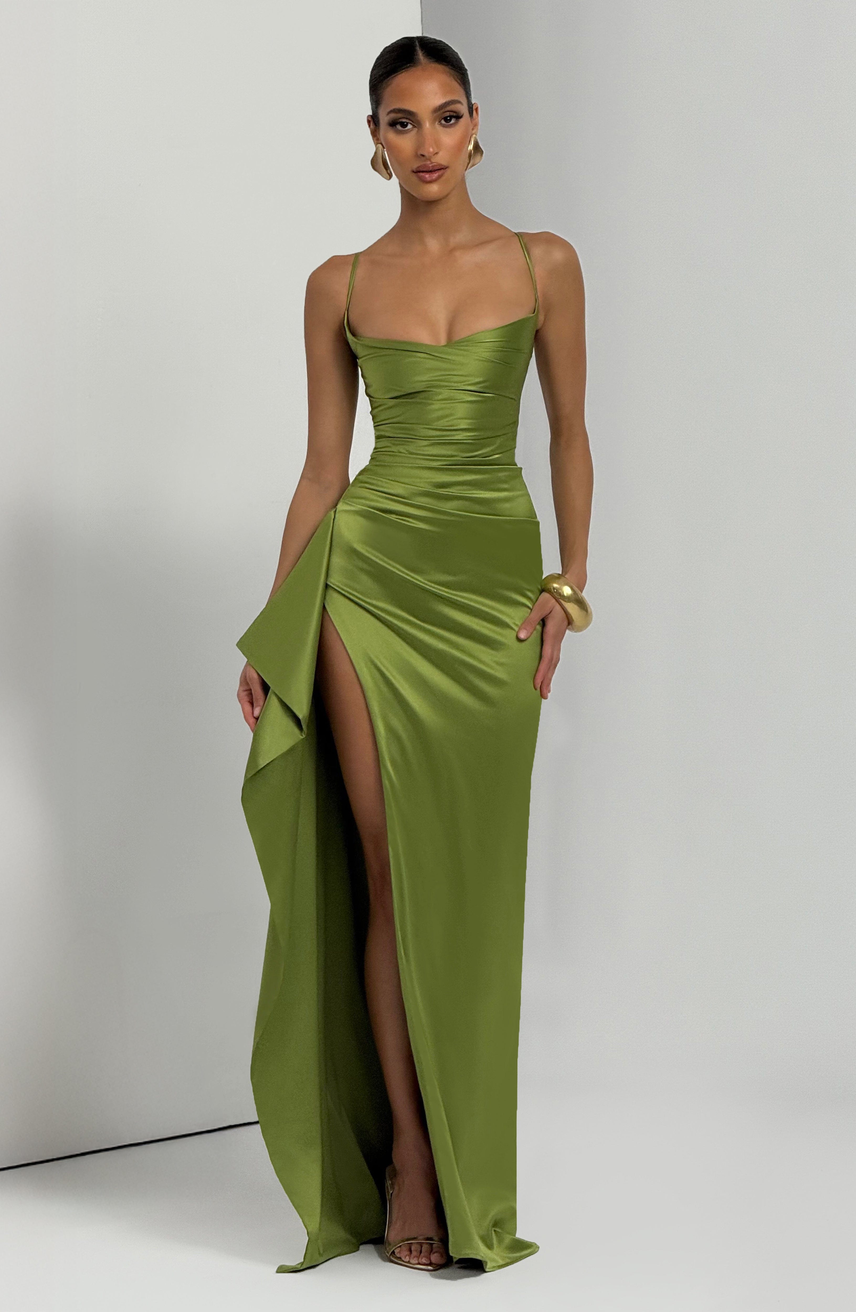 Vestido Longo Helen - Verde Oliva