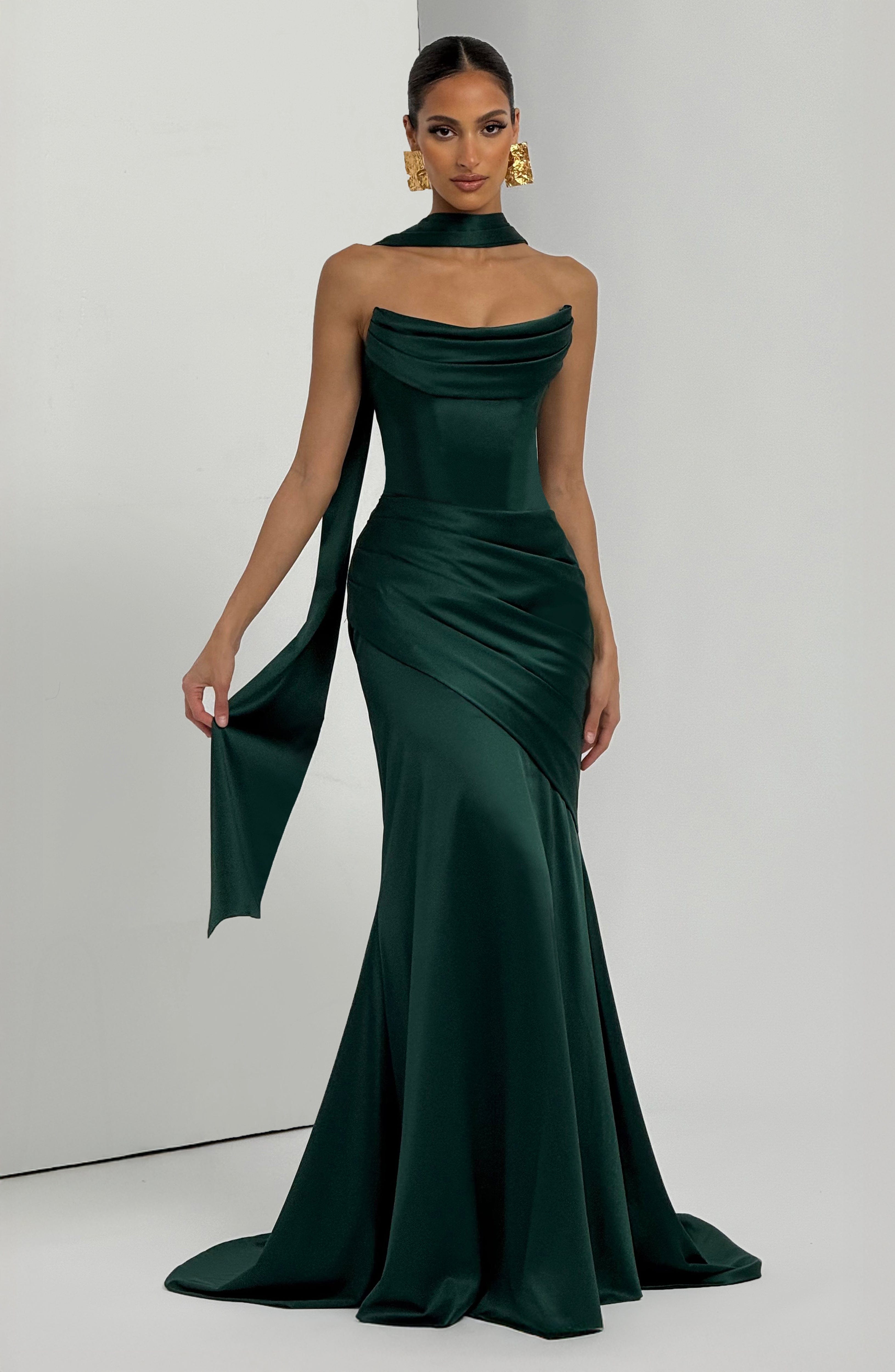 Vestido Longo Kensington - Verde Esmeralda