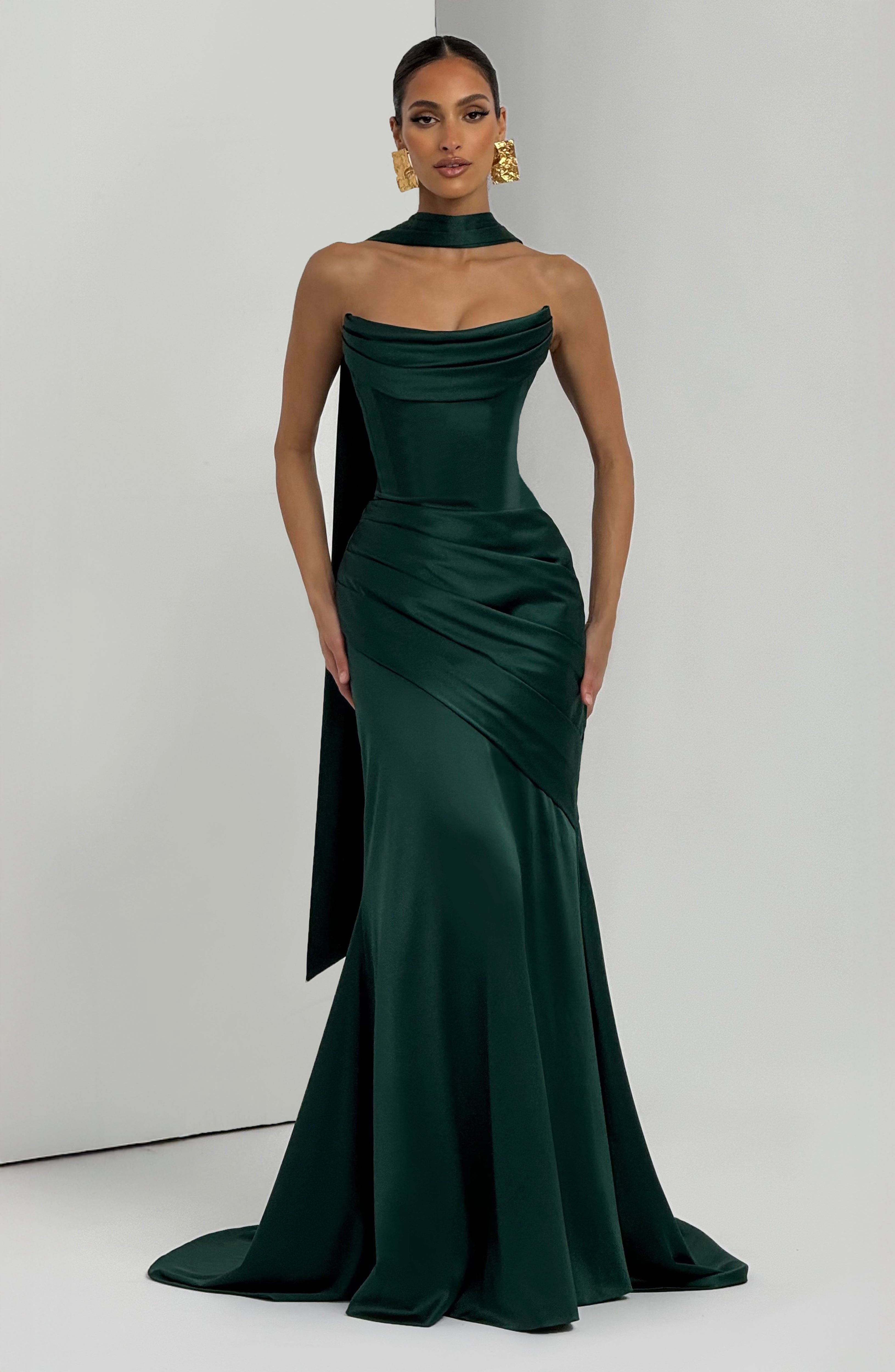 Vestido Longo Kensington - Verde Esmeralda