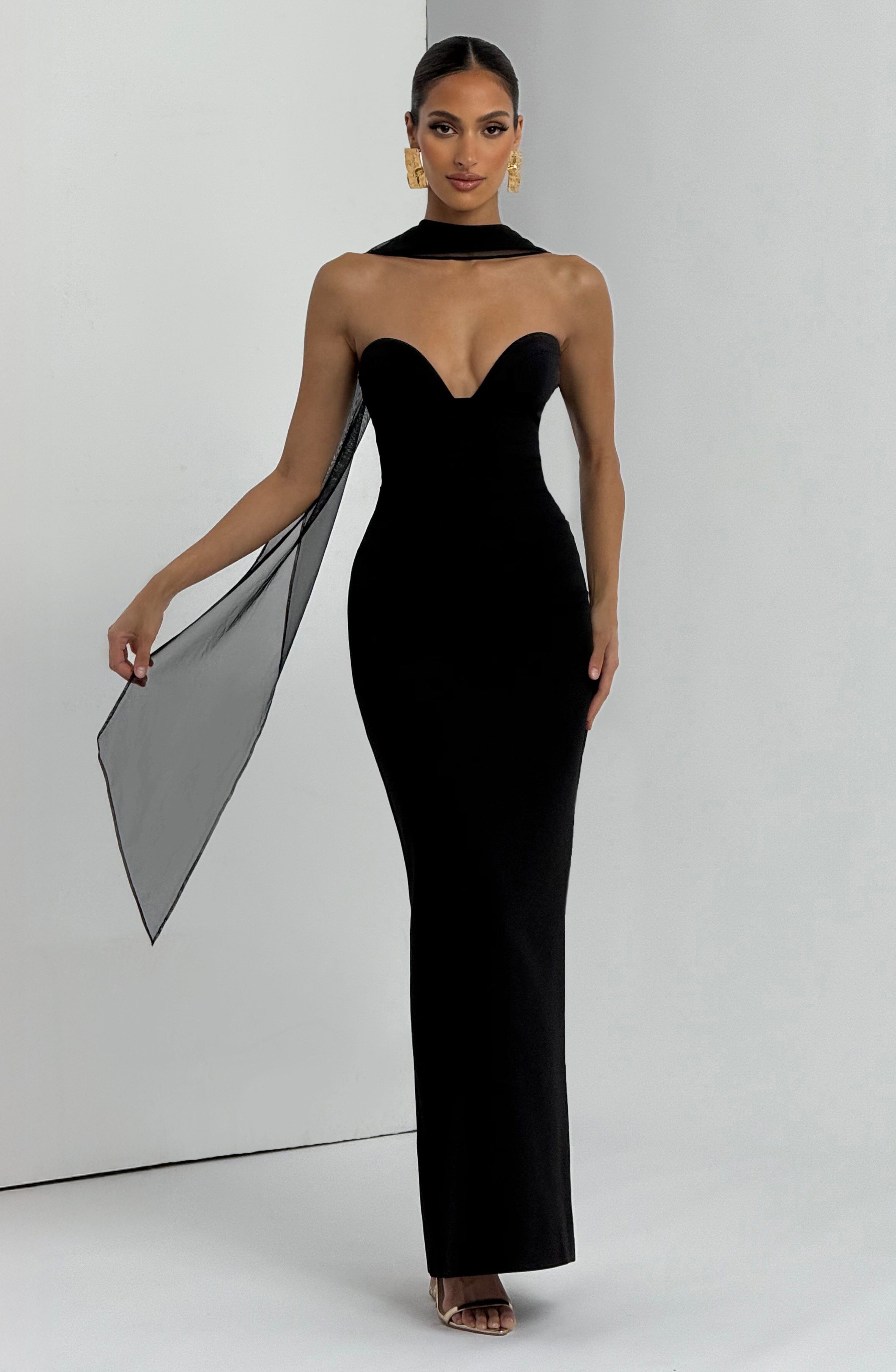 Vestido Longo Lindsey - Preto