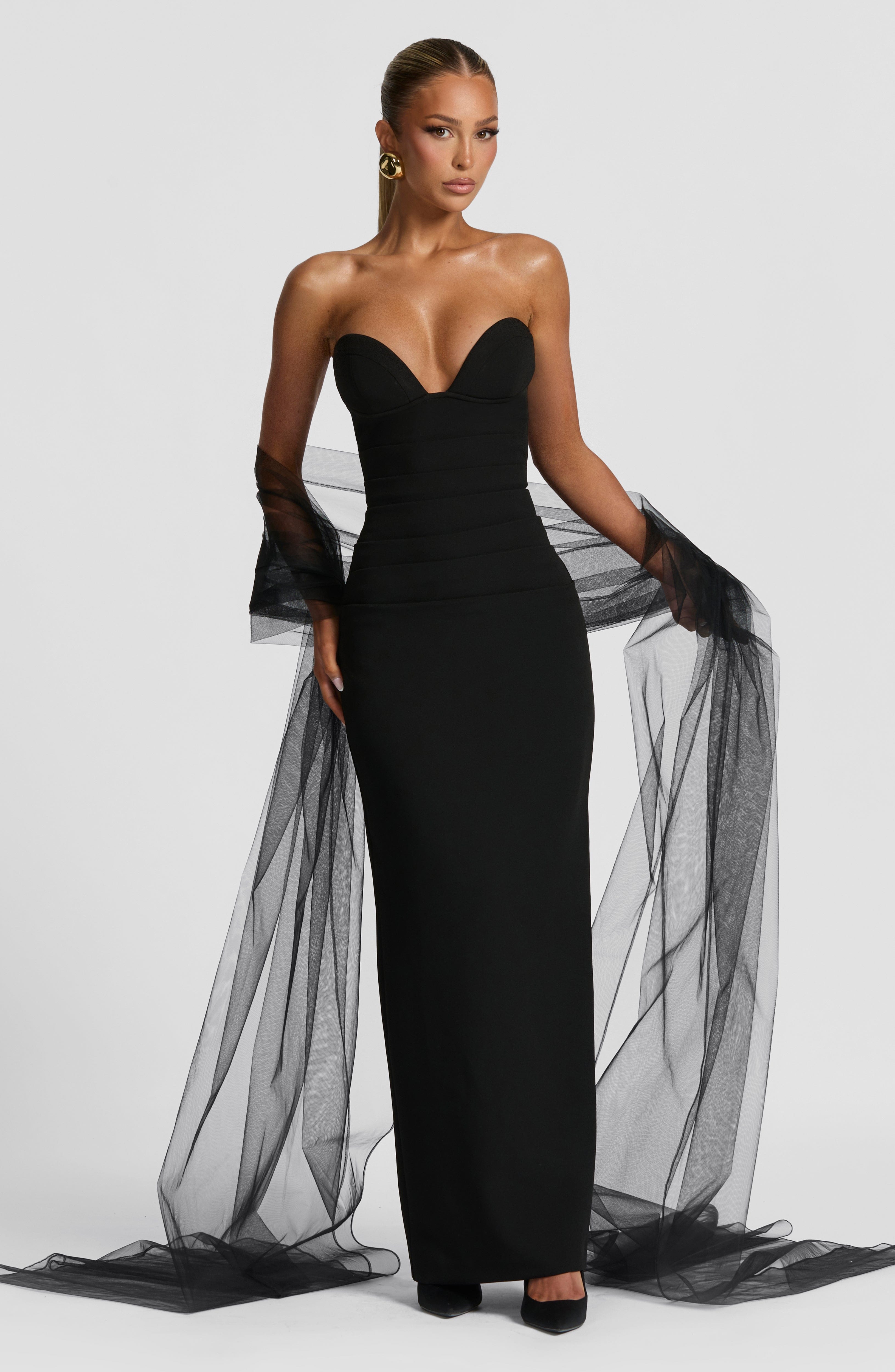 Vestido Longo Lindsey - Preto