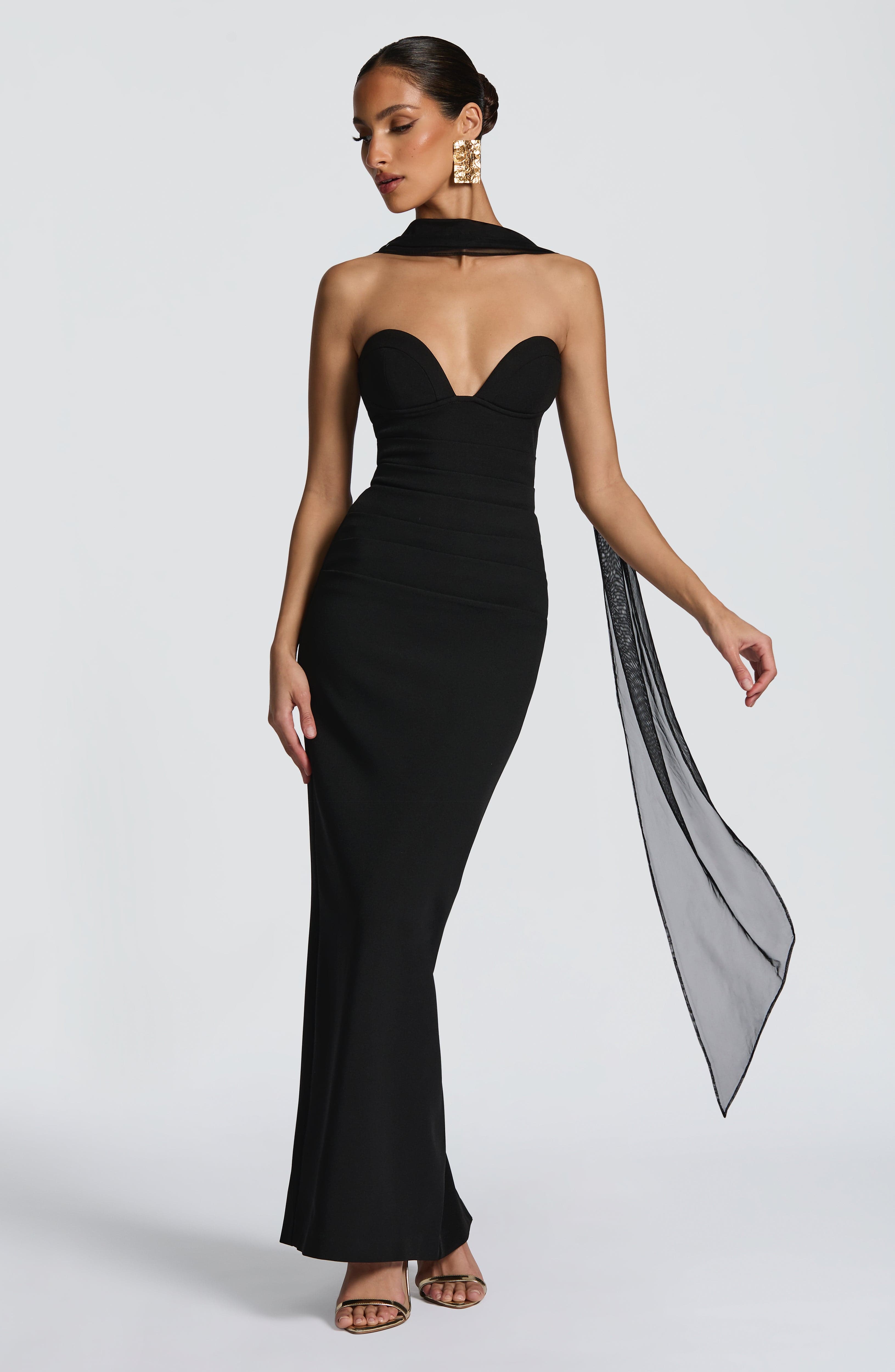 Vestido Longo Lindsey - Preto