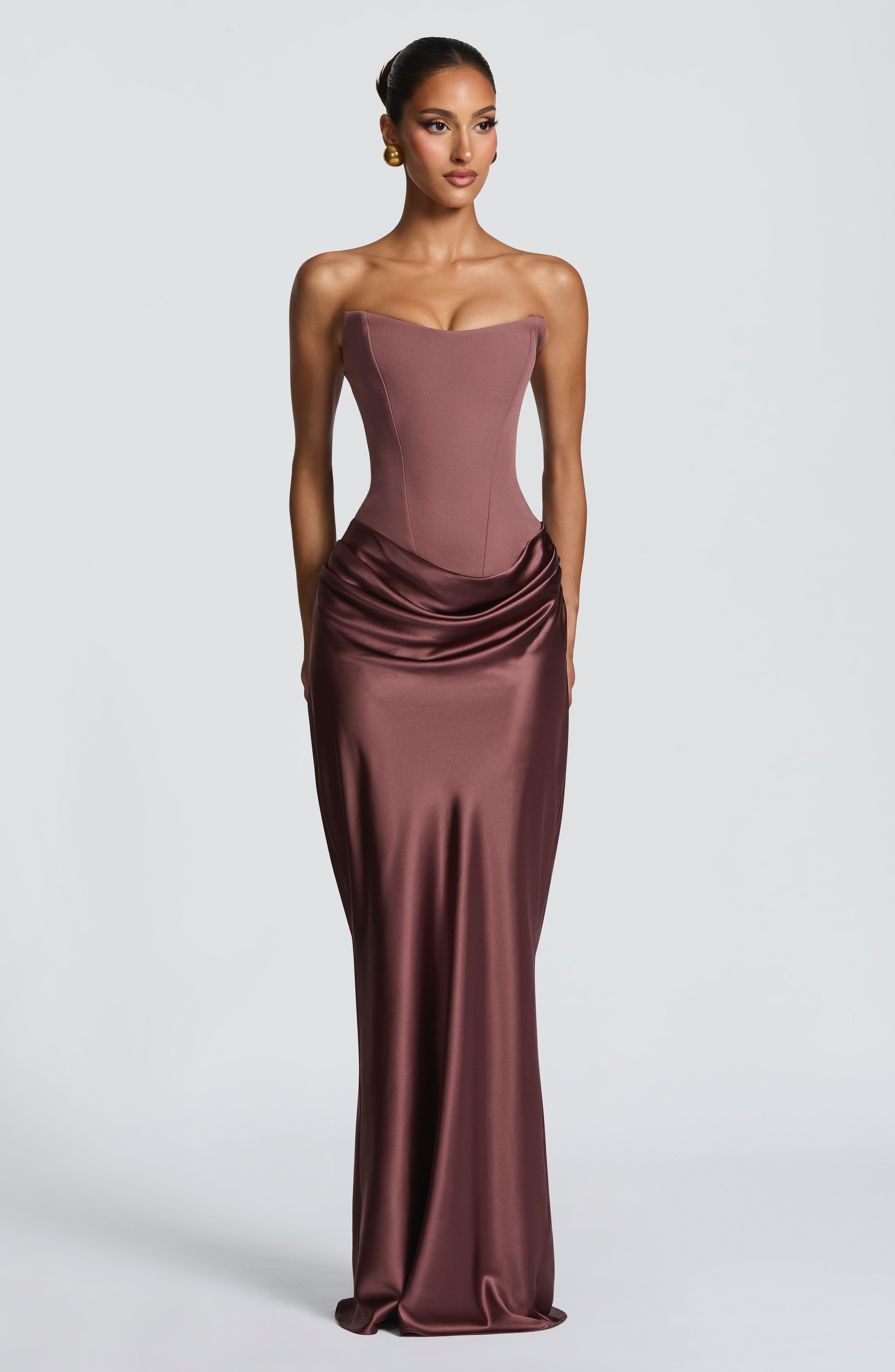Vestido Longo Maggie - Rosa Antigo