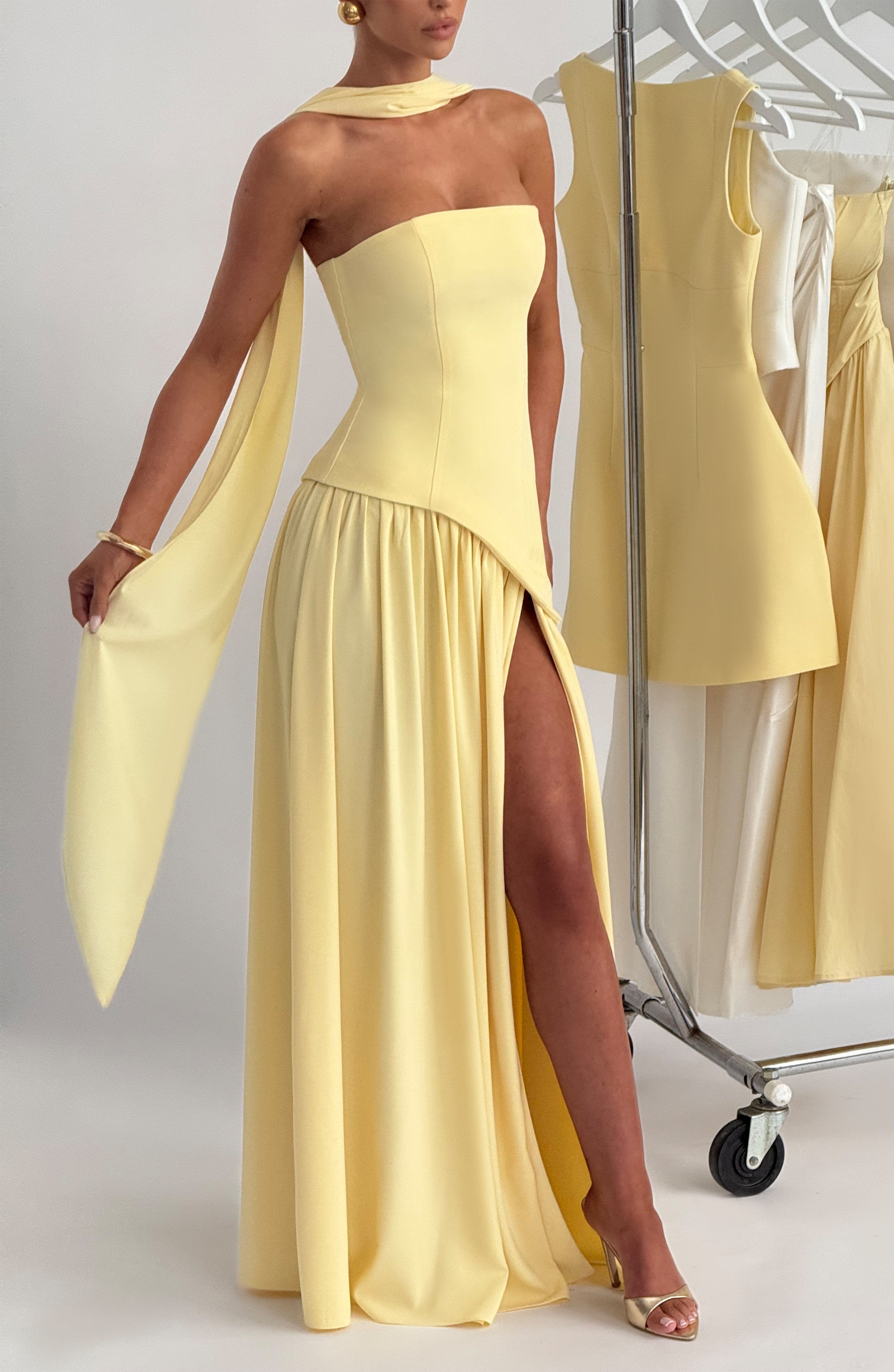 Vestido Longo Maliyah - Limão
