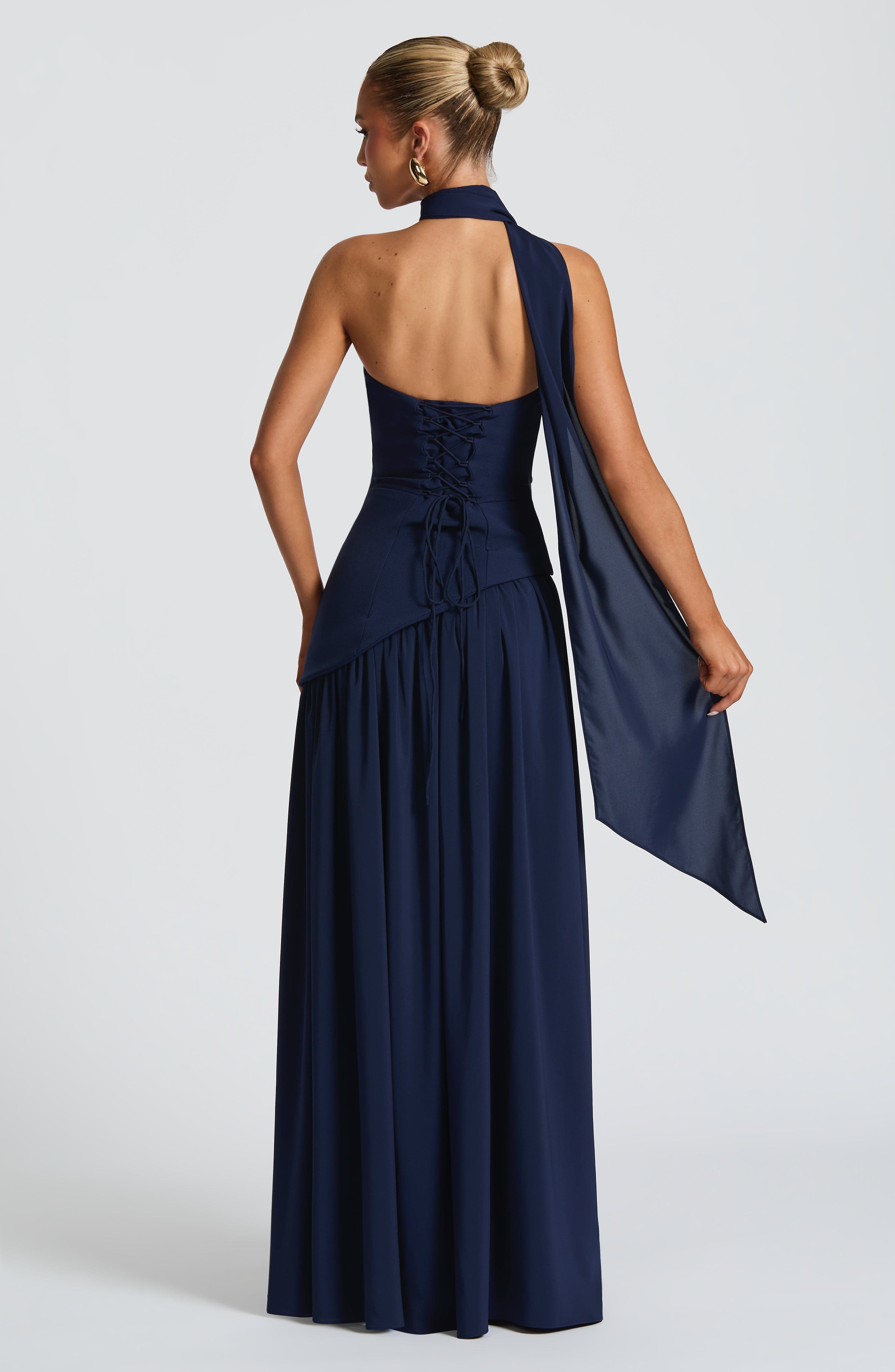 Vestido Longo Maliyah - Azul Marinho