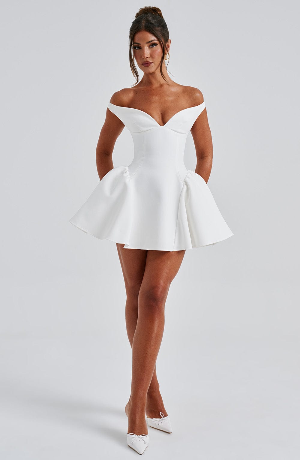 Vestido Curto Marla - Marfim