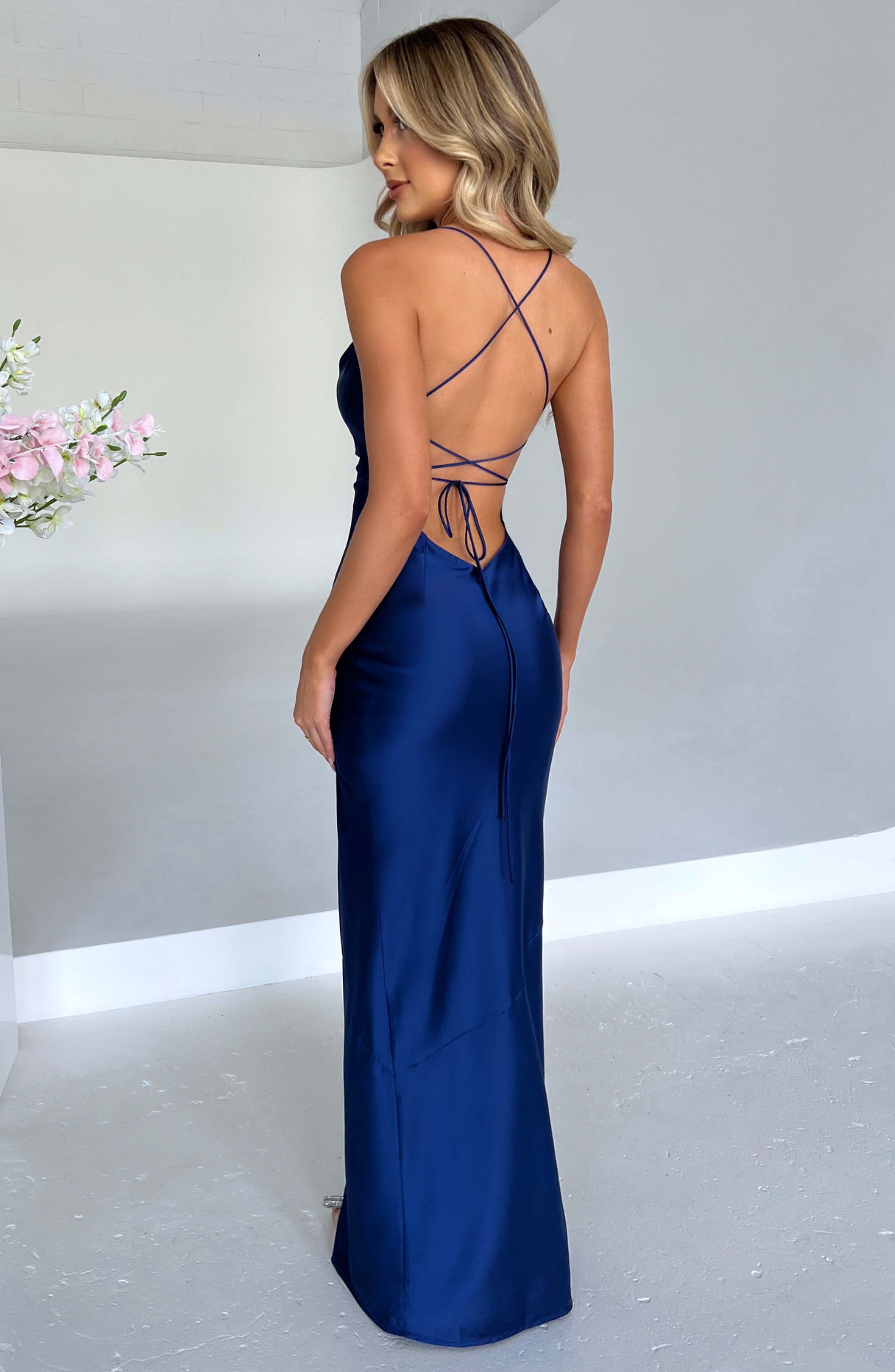 Vestido Longo Misha - Marinho