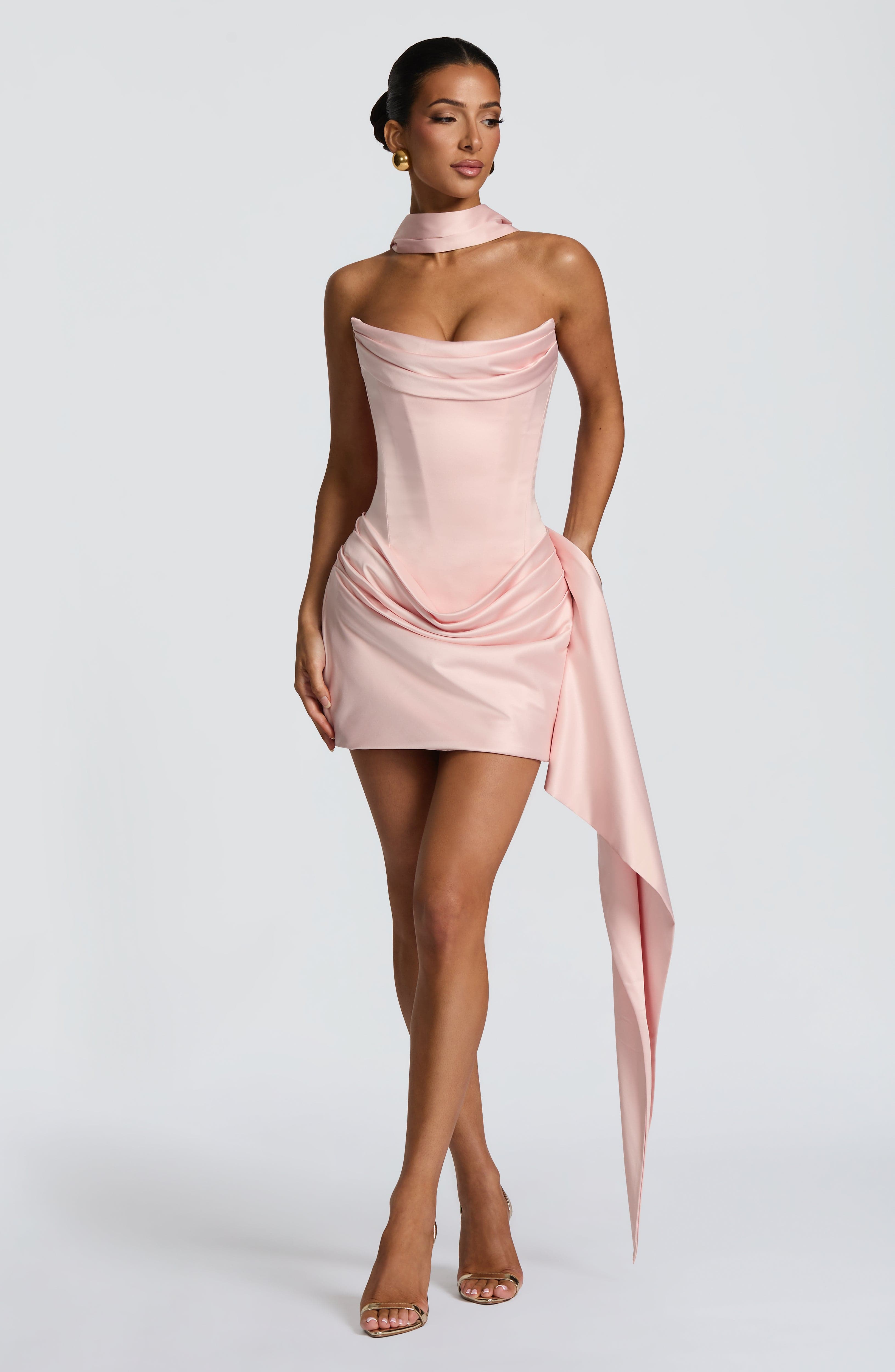 Vestido Curto Mona - Rosa Blush