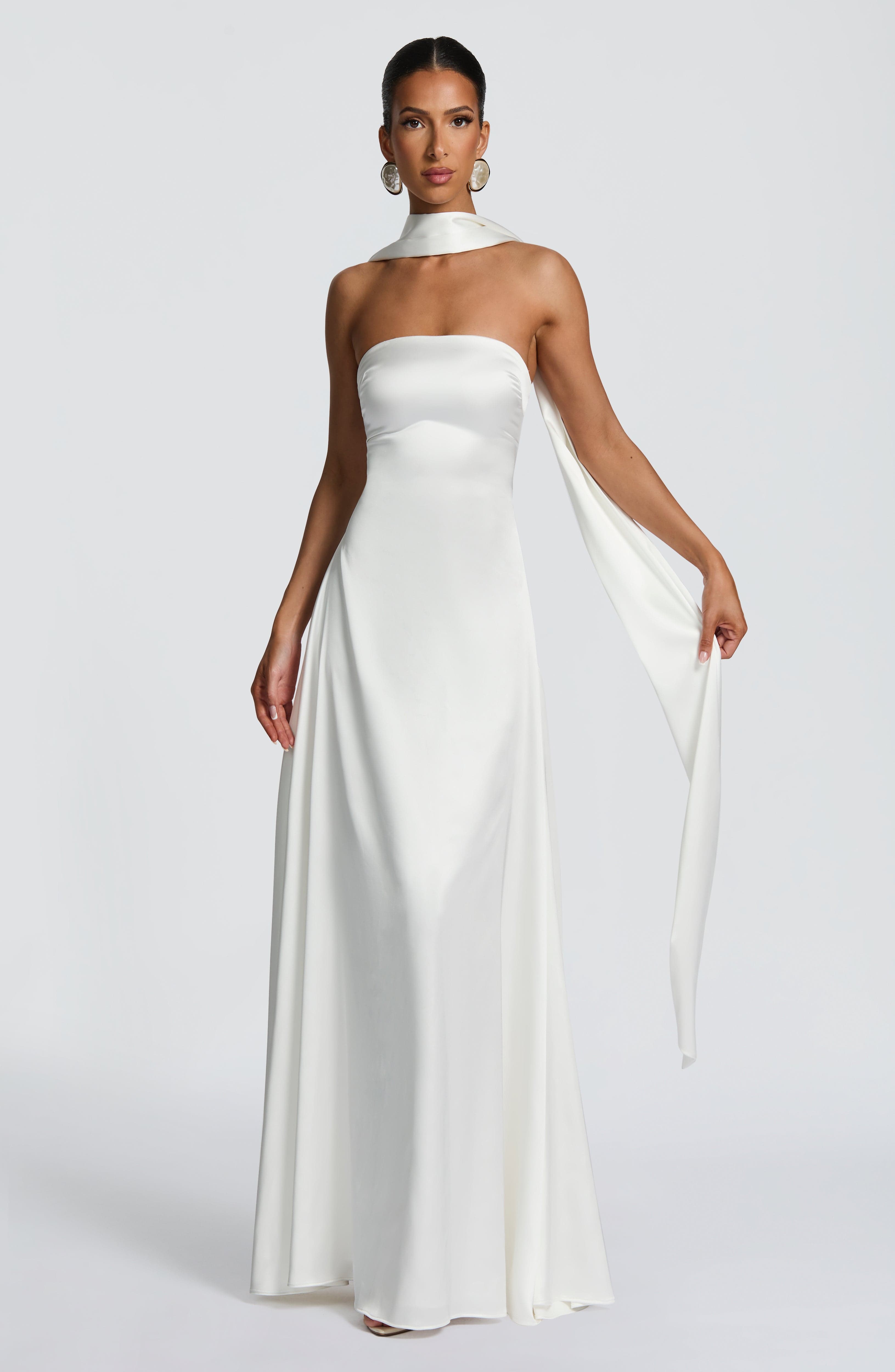 Vestido Longo Morven - Marfim